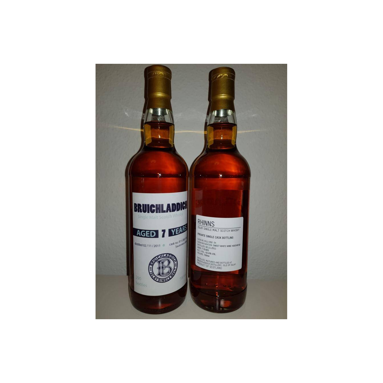 Bruichladdich Private Bottling 2011 7 Years Single Malt Whisky 2