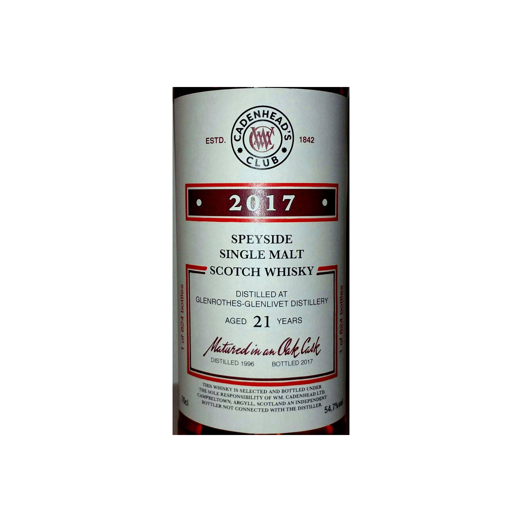 The Glenrothes 1996 21 Years Single Malt Whisky 2