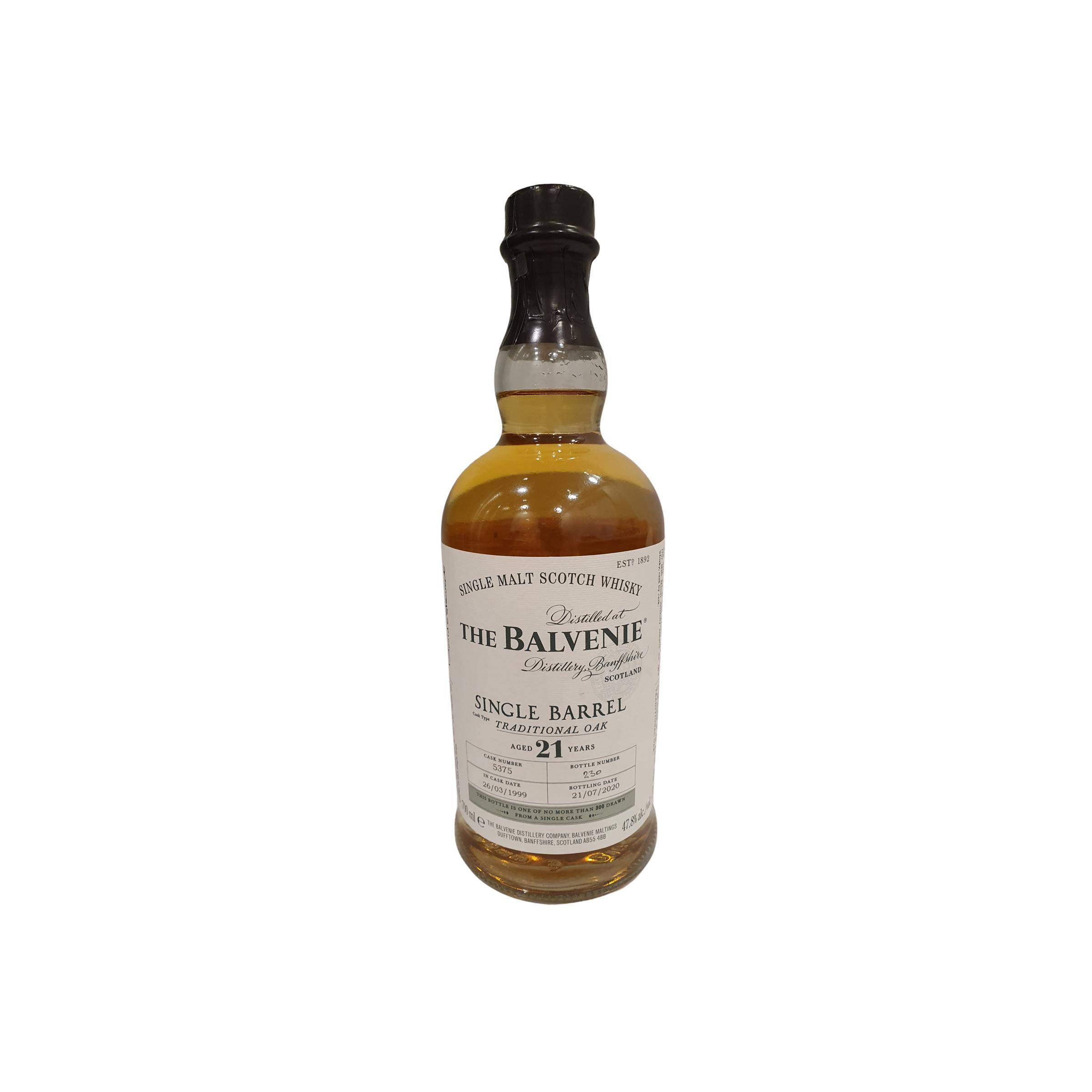 The Balvenie 1999 21 Years Single Malt Whisky