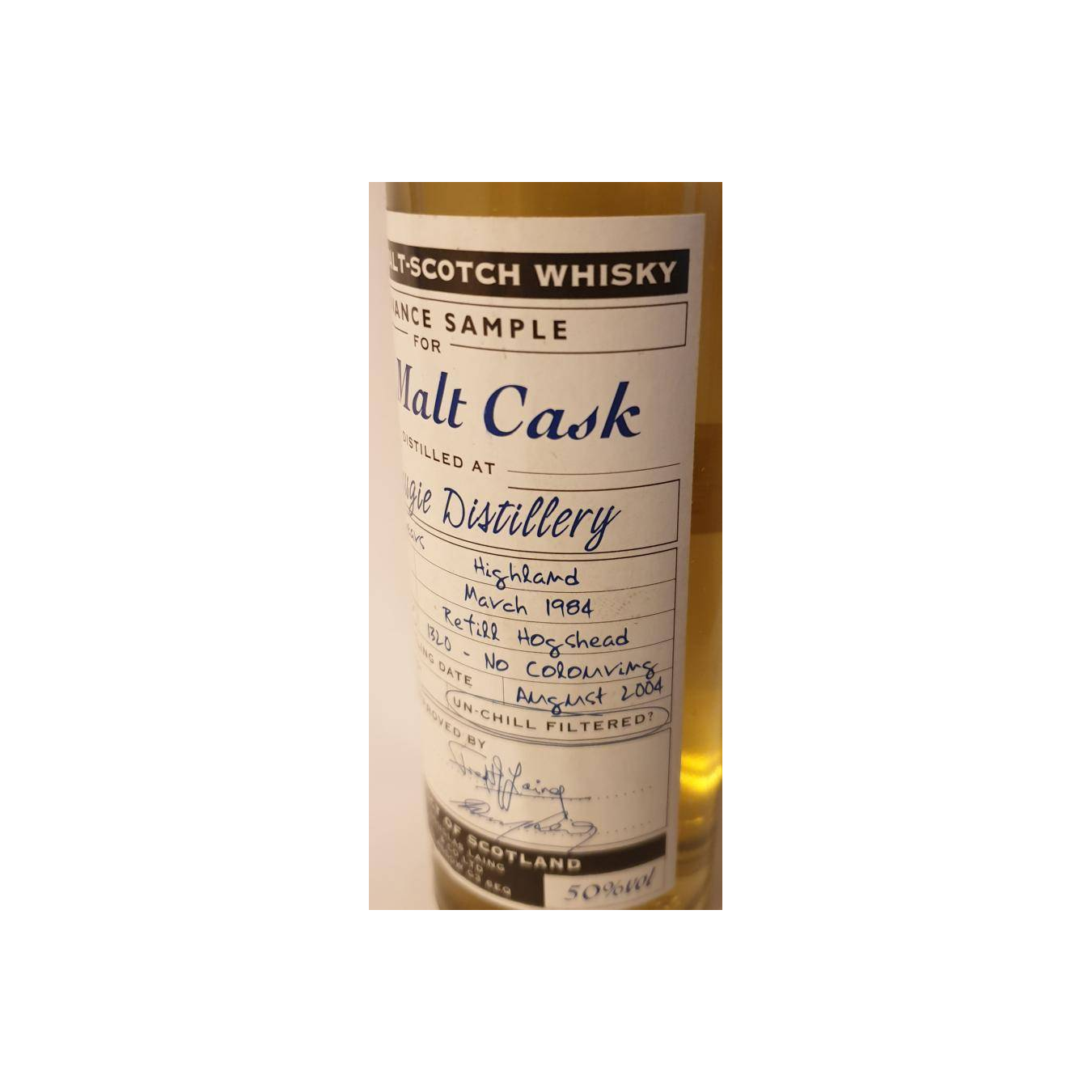 Glenugie 1984 20 Years Single Malt Whisky 2