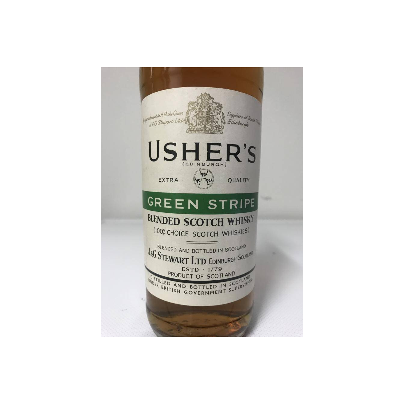Usher's Green Stripe 3