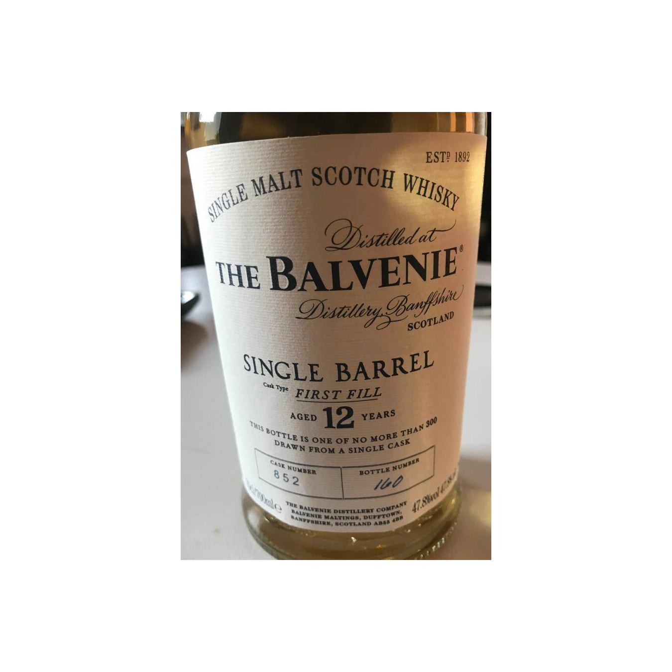 The Balvenie Single Cask 12 Years Single Malt Whisky