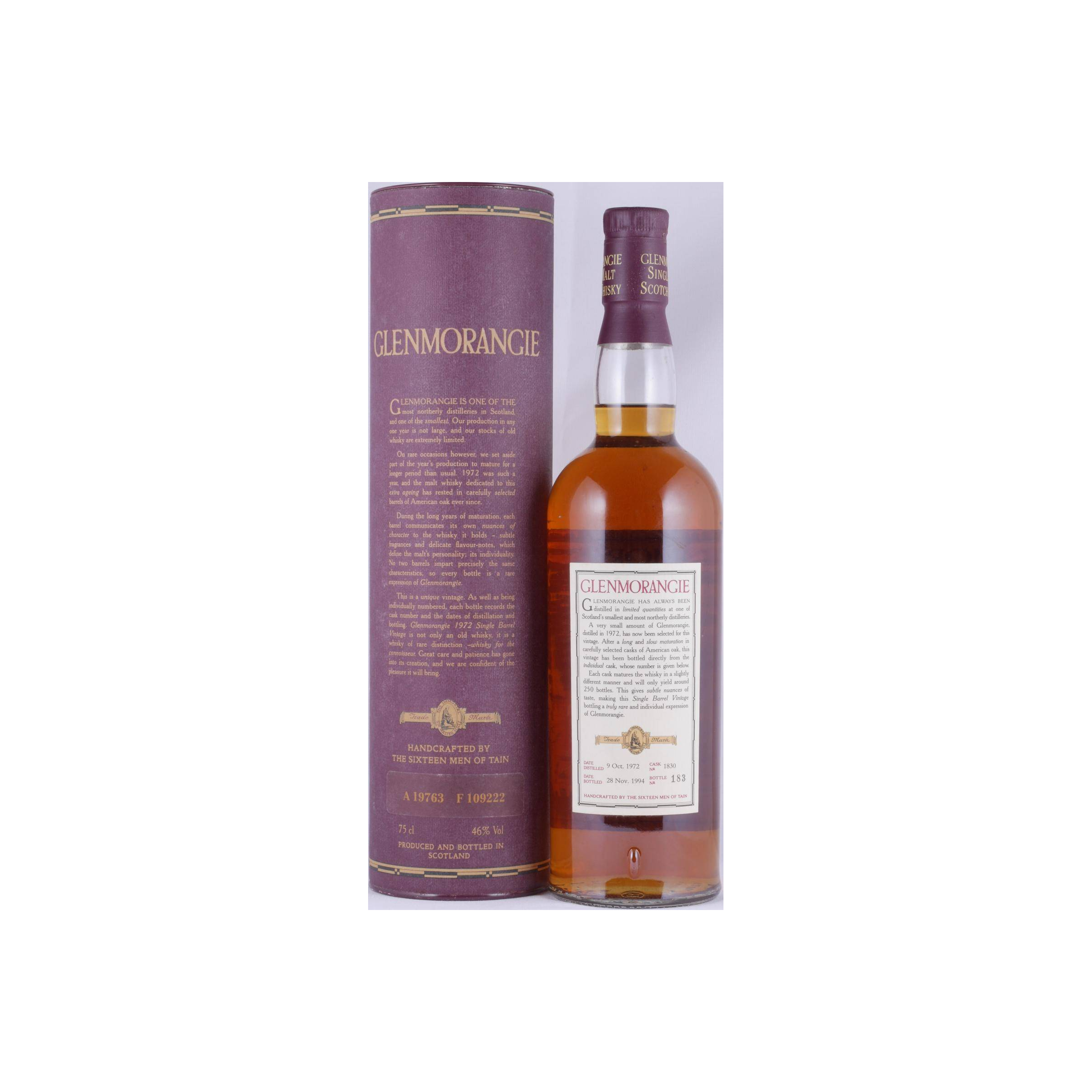 Glenmorangie 1972 22 Years Single Malt Whisky 2