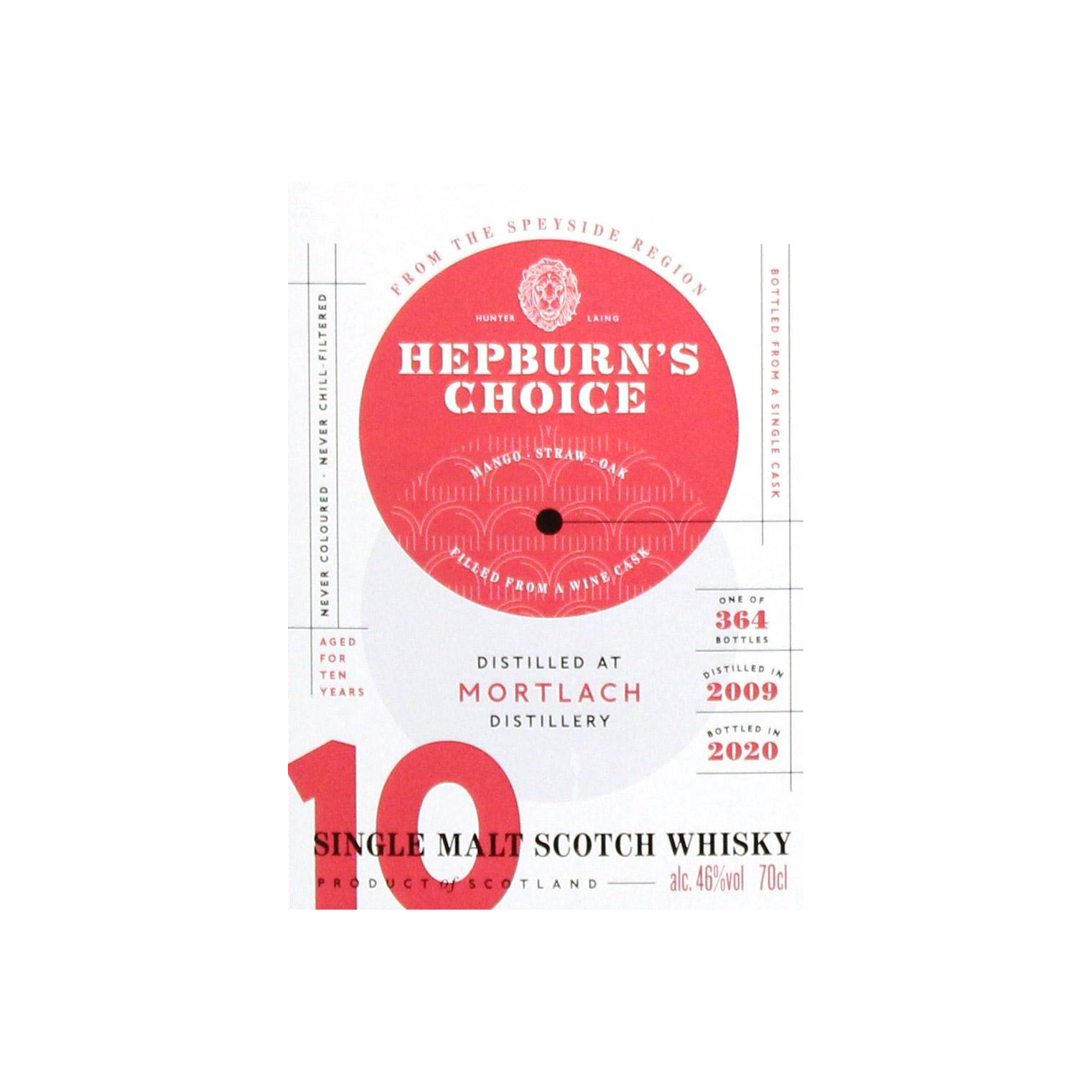 Mortlach 2009 10 Years Single Malt Whisky 2