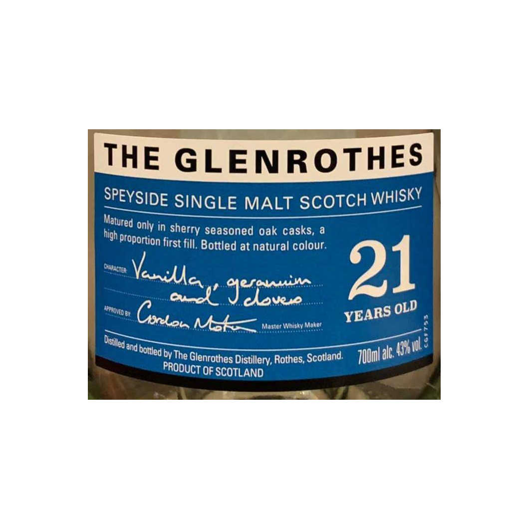The Glenrothes 21 Years Single Malt Whisky