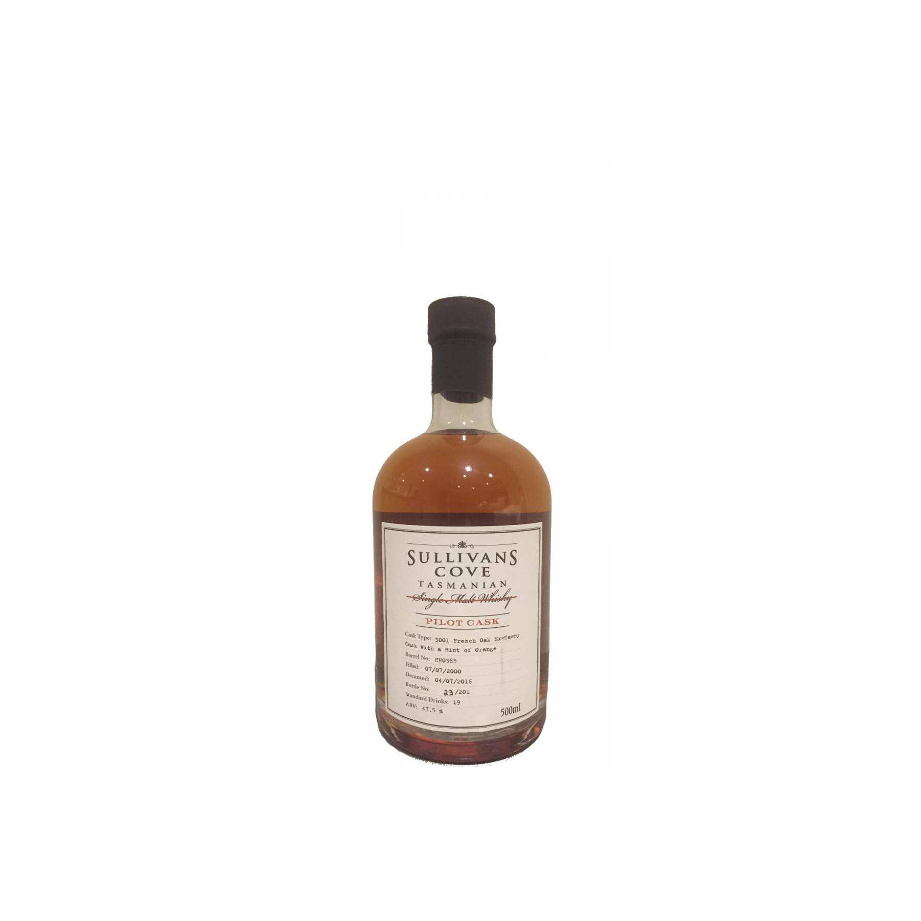 Sullivans Cove 2000 15 Years Single Malt Whisky