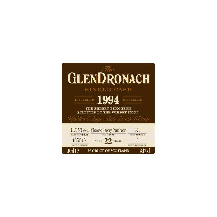 GlenDronach Single Cask 1994 22 Years Single Malt Whisky 2