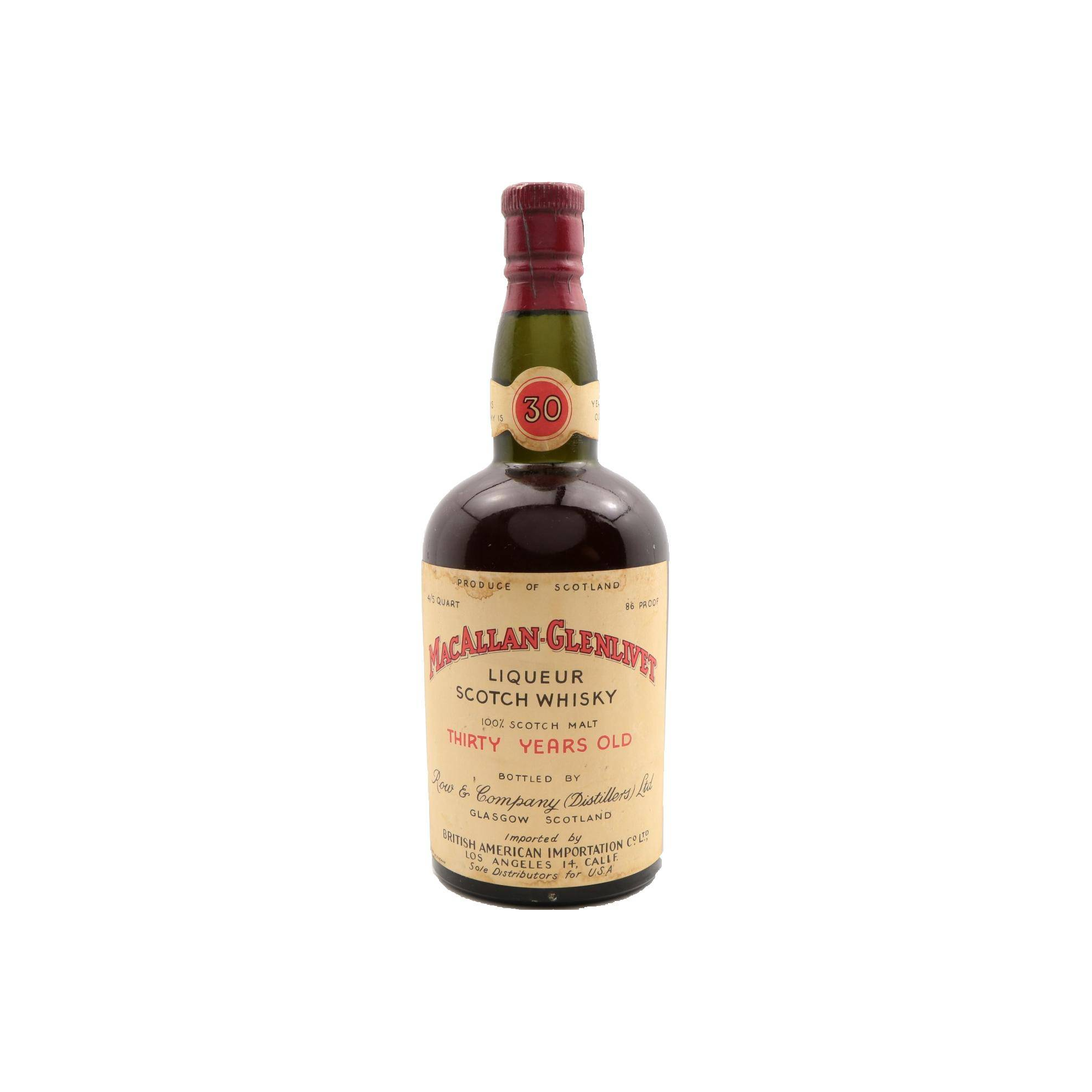 The Macallan 30 Years Single Malt Whisky