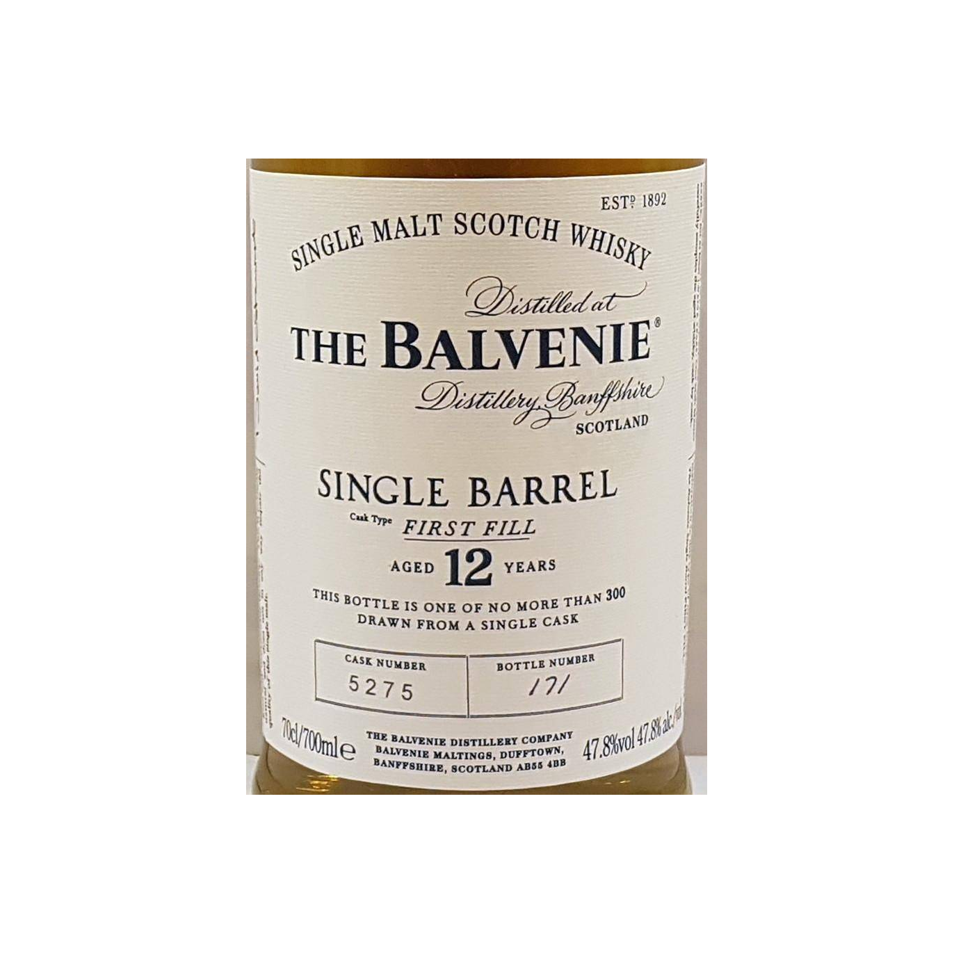 The Balvenie Single Cask 12 Years Single Malt Whisky 2