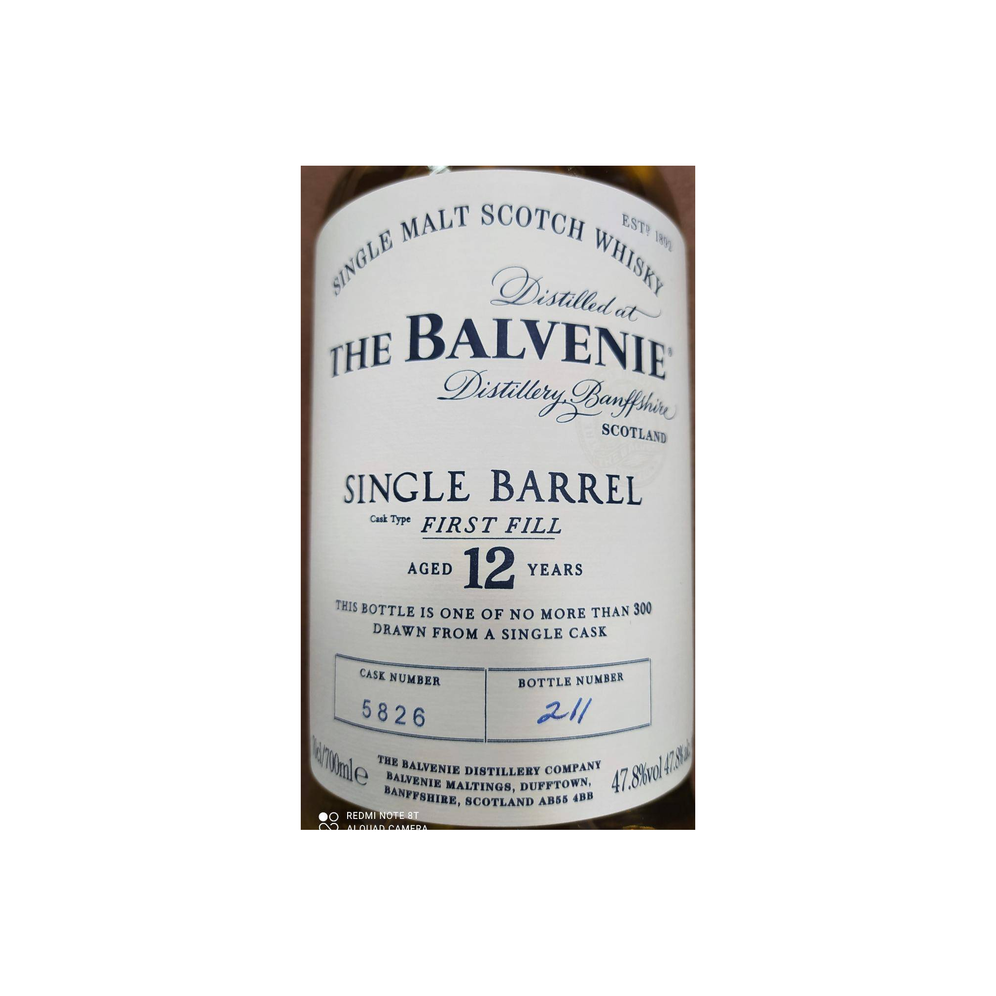 The Balvenie Single Cask 12 Years Single Malt Whisky 2
