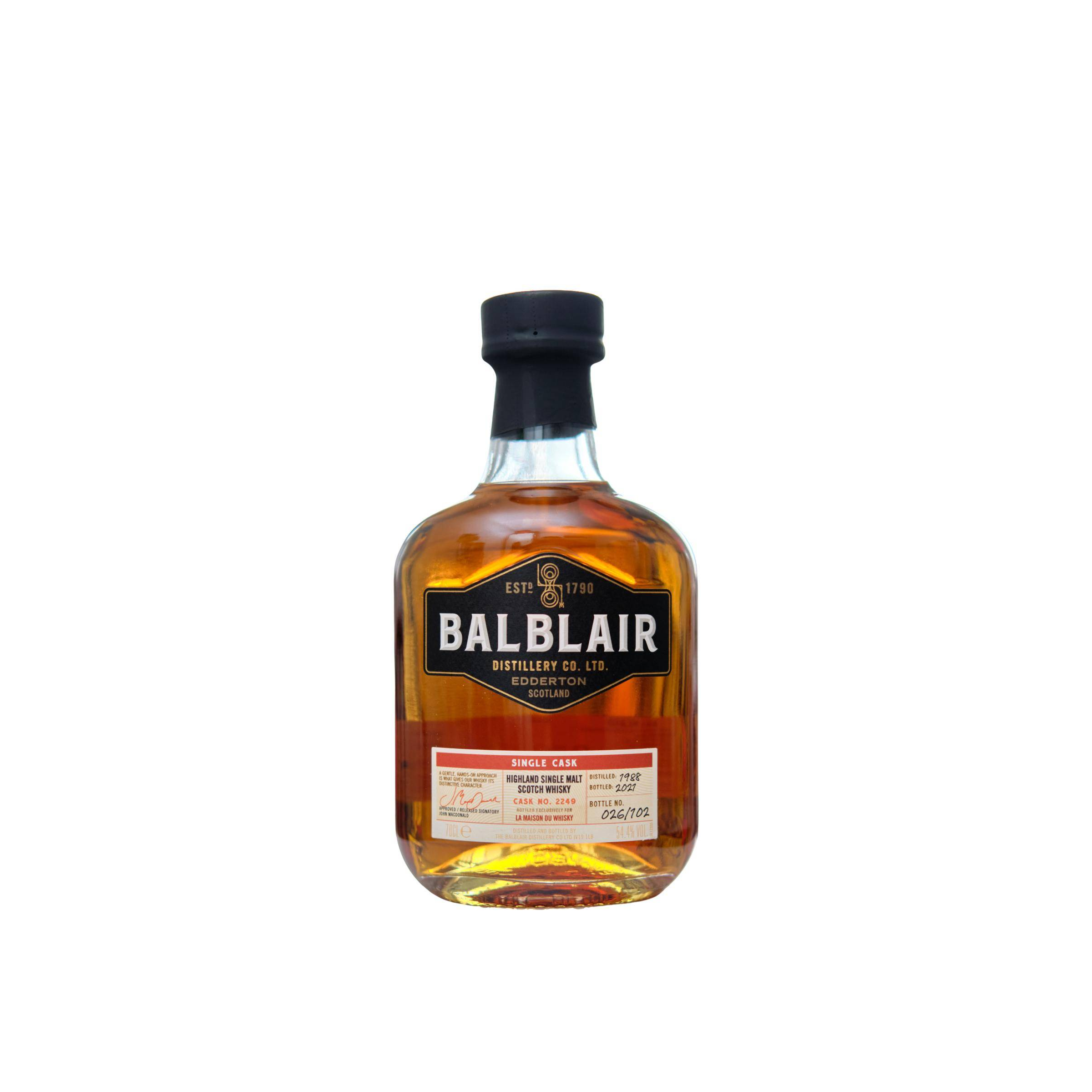 Balblair Single Cask 1988 33 Years Single Malt Whisky