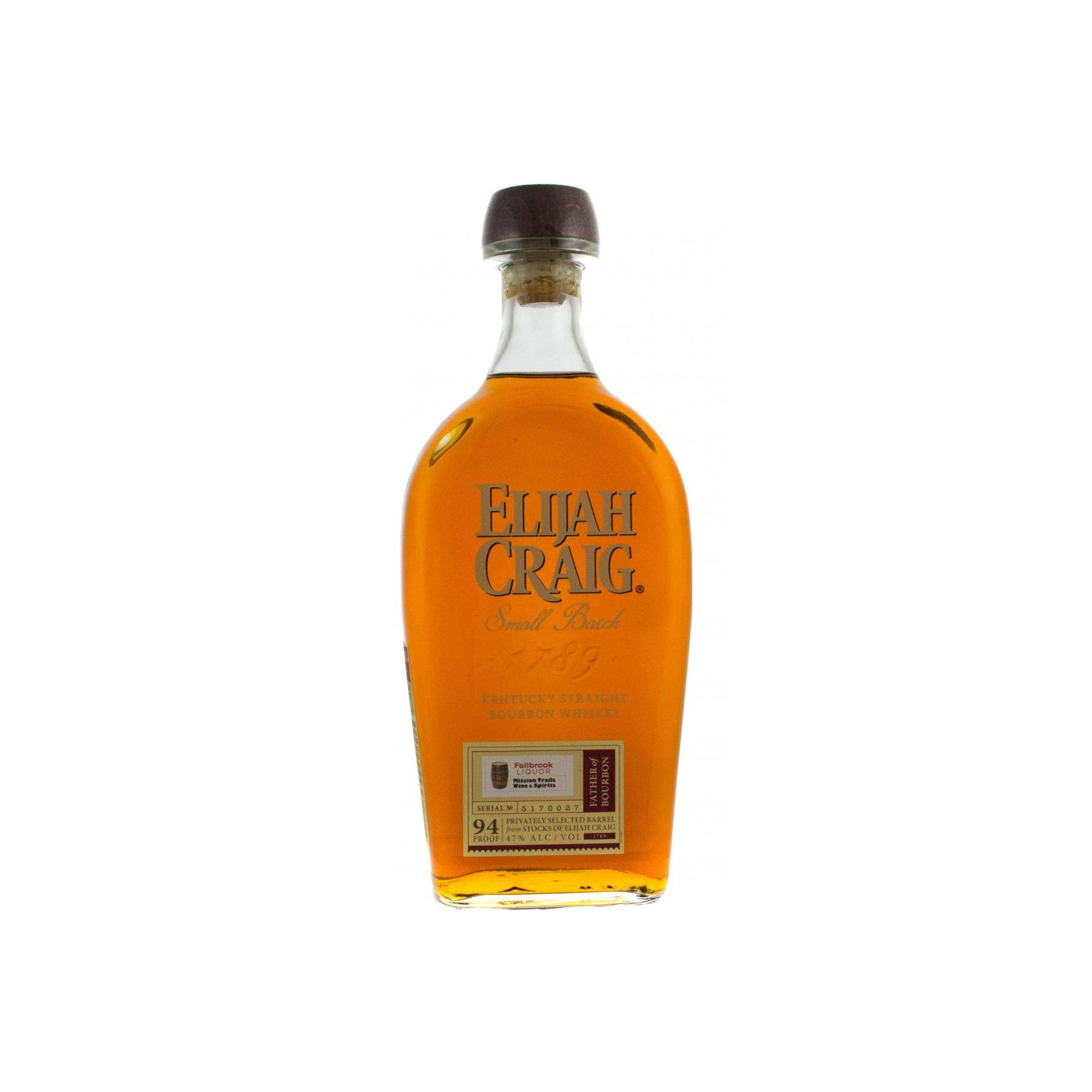 Elijah Craig Kentucky Straight Bourbon Whiskey Bourbon Whisky
