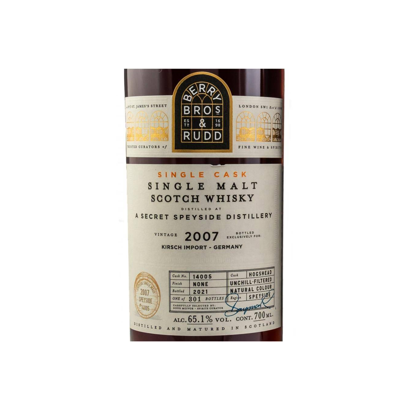 Berry Bros. & Rudd Single Cask 2007 14 Years Single Malt Whisky 3