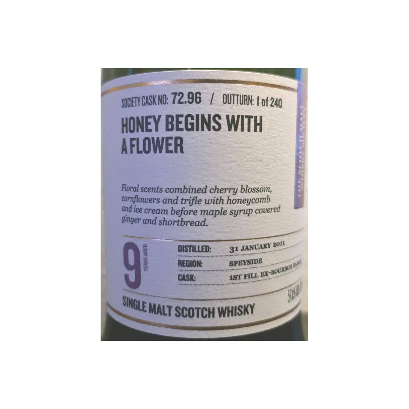 The Scotch Malt Whisky Society 2011 9 Years Single Malt Whisky 2