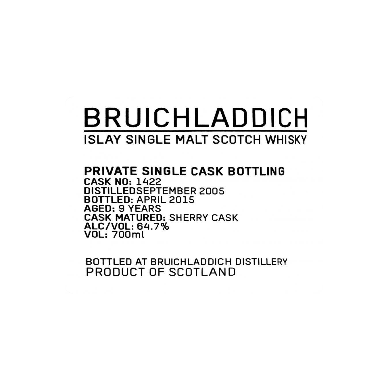 Bruichladdich 2005 9 Years Single Malt Whisky 2