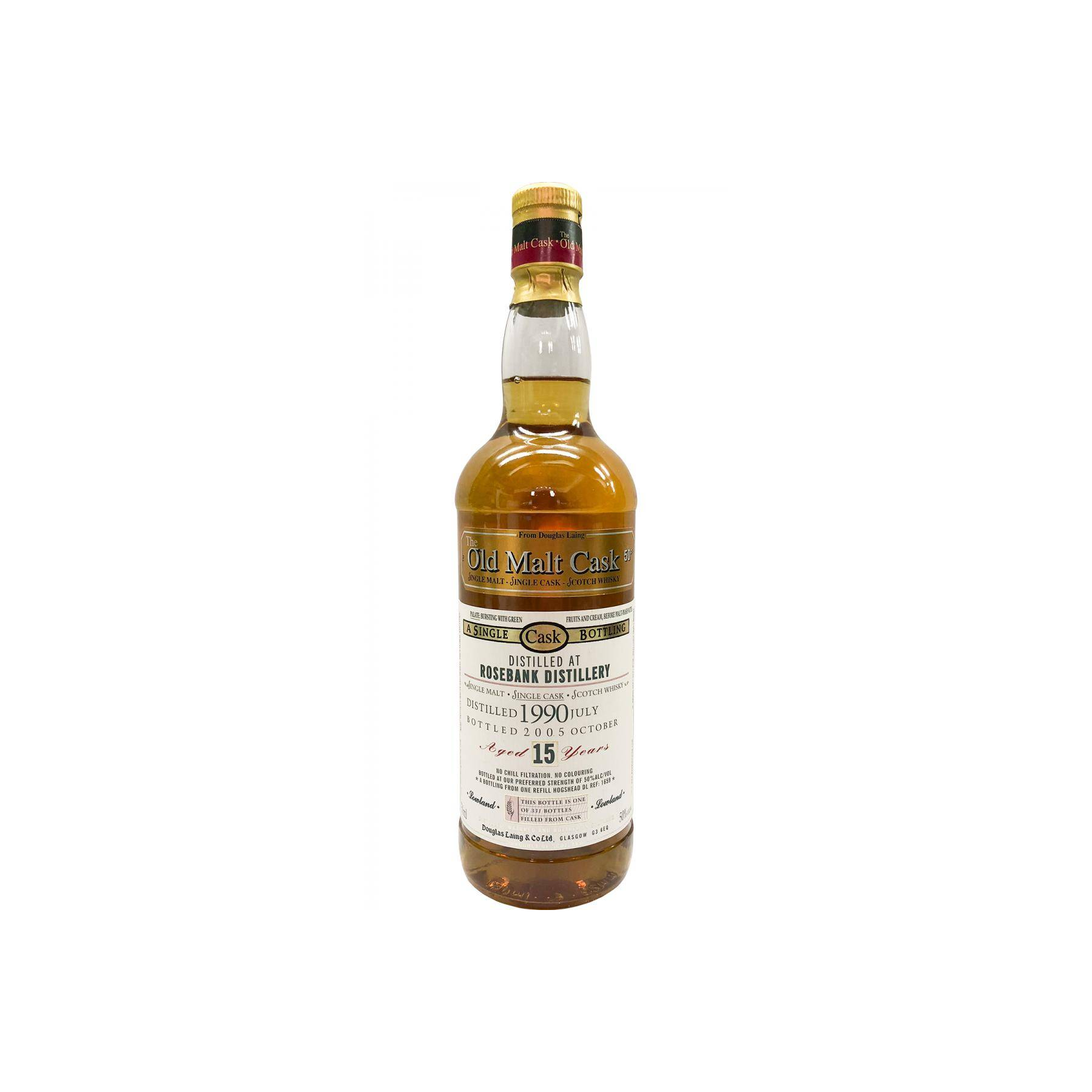 Rosebank Old Malt Cask 1990 15 Years Single Malt Whisky