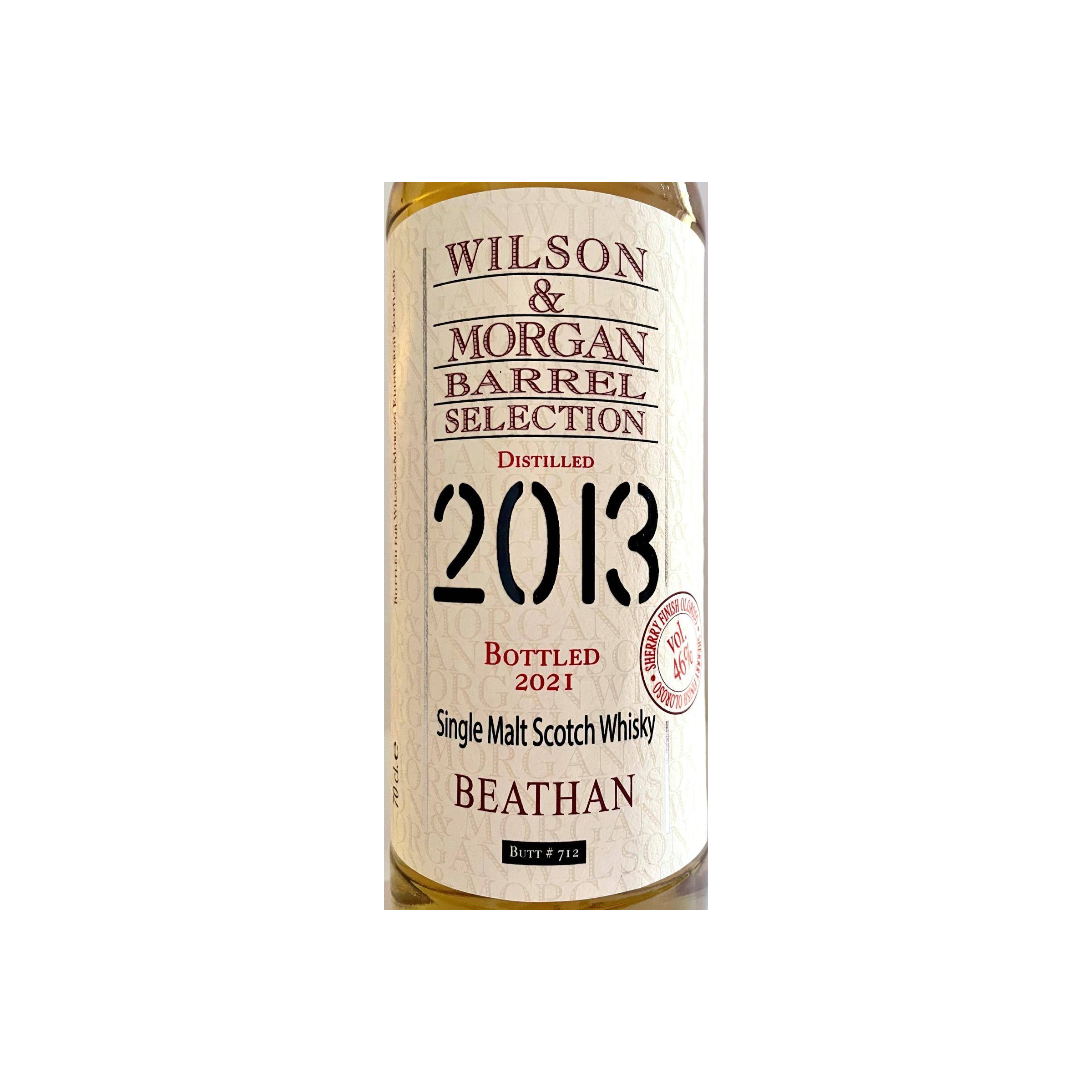 Wilson & Morgan Barrel Selection 2013 8 Years Single Malt Whisky 2