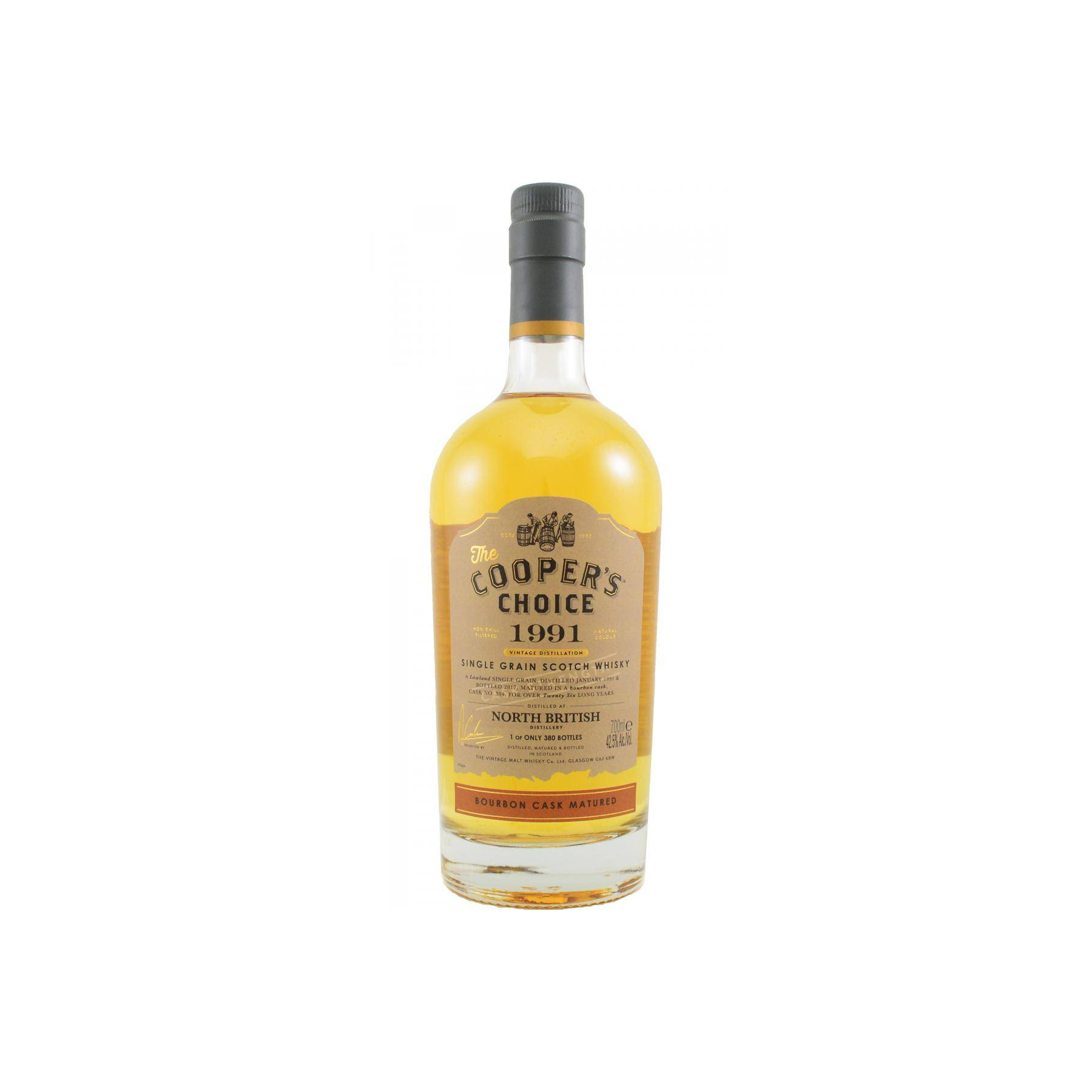 North British The Cooper's Choice 1991 26 Years Single Grain Whisky