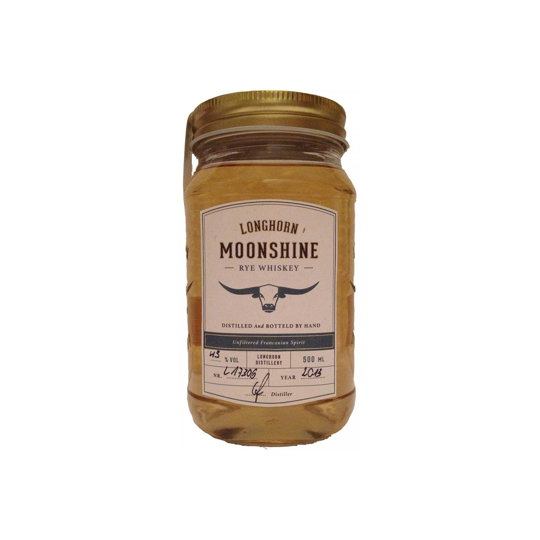 Longhorn Moonshine Rye Whiskey
