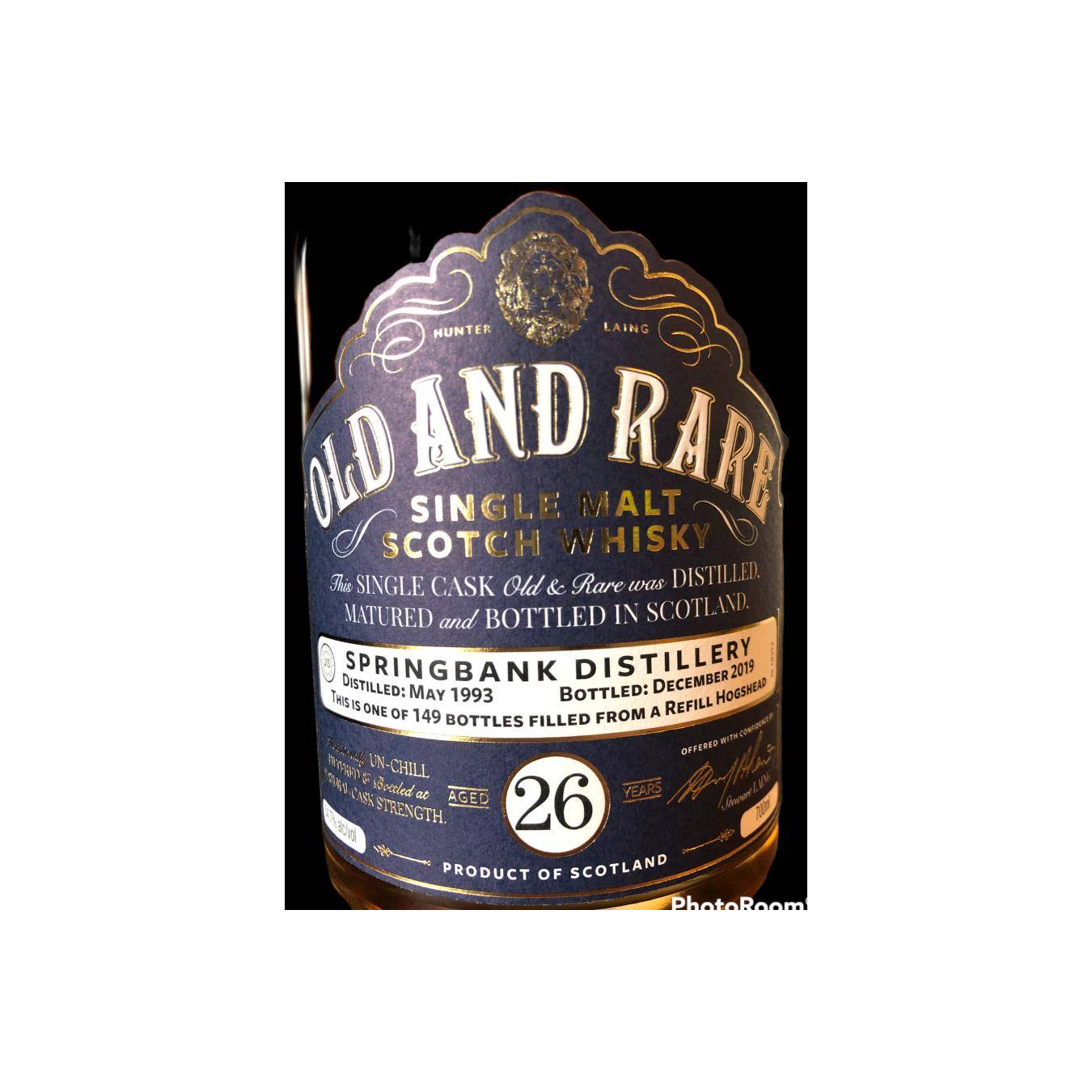 Springbank 1993 26 Years Single Malt Whisky