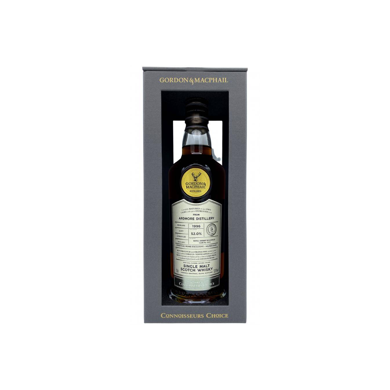 Ardmore Connoisseurs Choice - Cask Strength 1996 24 Years Single Malt Whisky 3