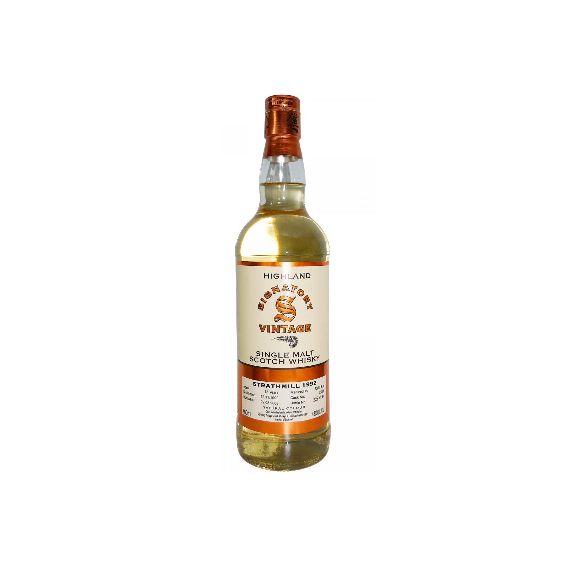 Strathmill Vintage Collection 1992 15 Years Single Malt Whisky