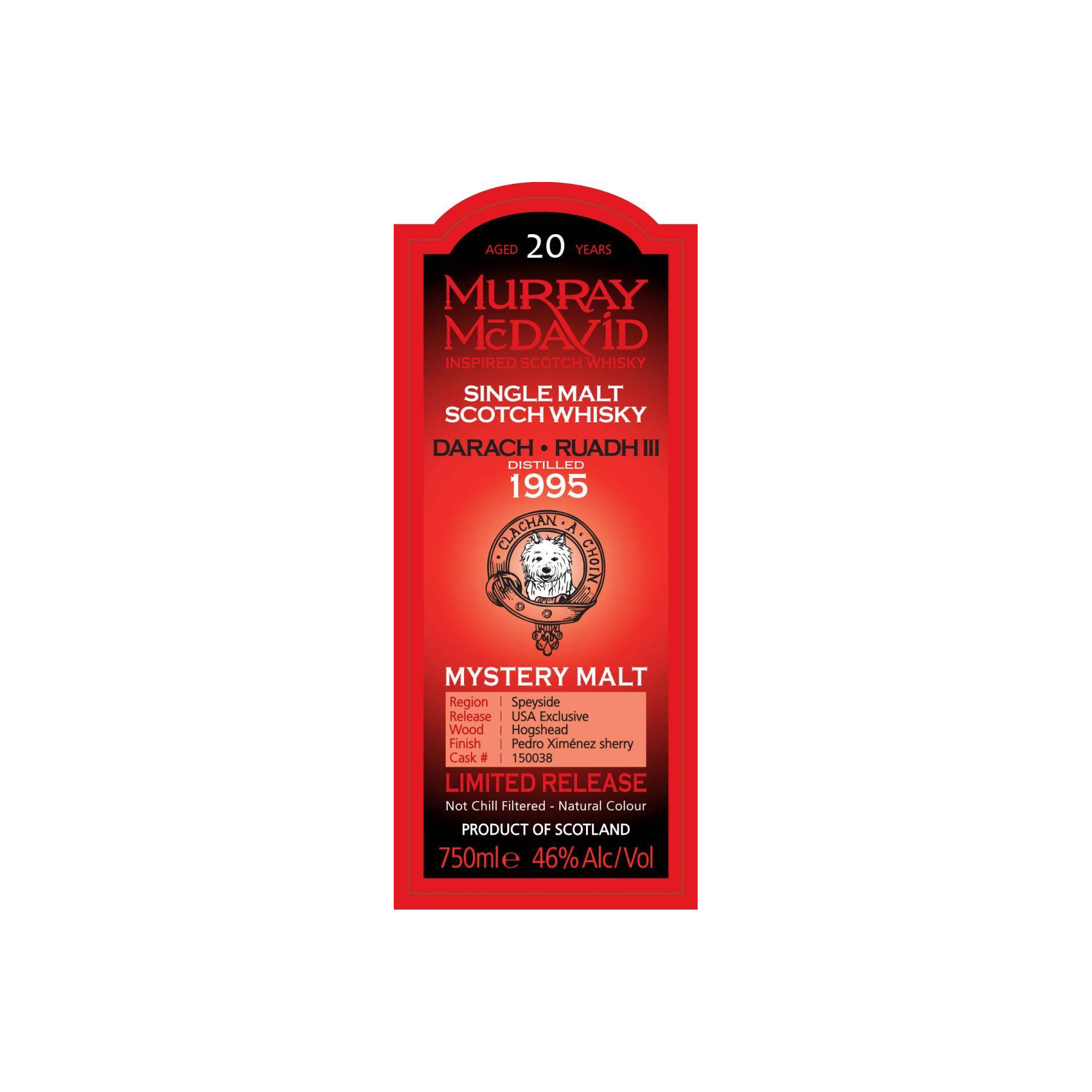 Murray McDavid 1995 20 Years Single Malt Whisky