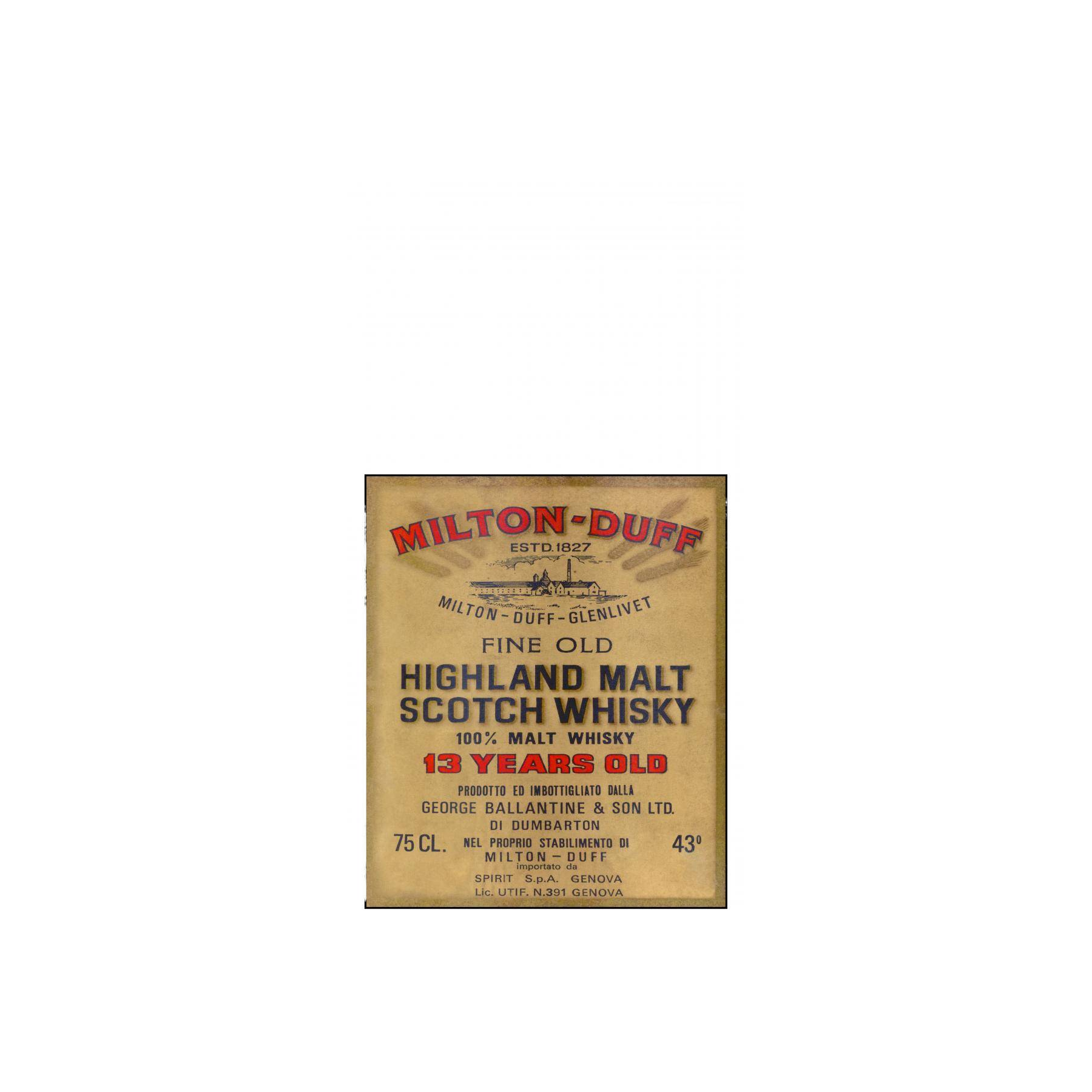 Miltonduff 13 Years Single Malt Whisky 3