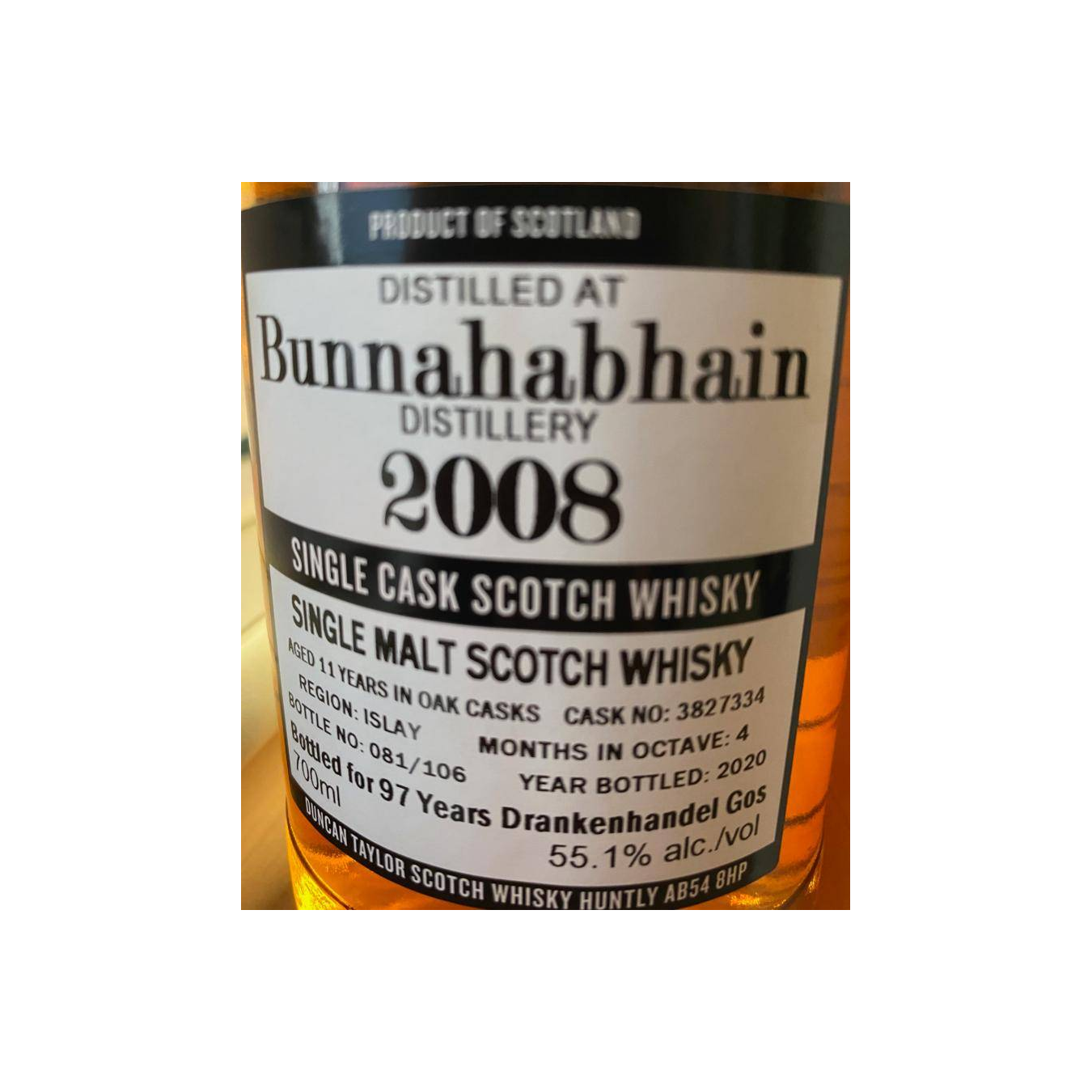 Bunnahabhain The Octave 2008 11 Years Single Malt Whisky 2