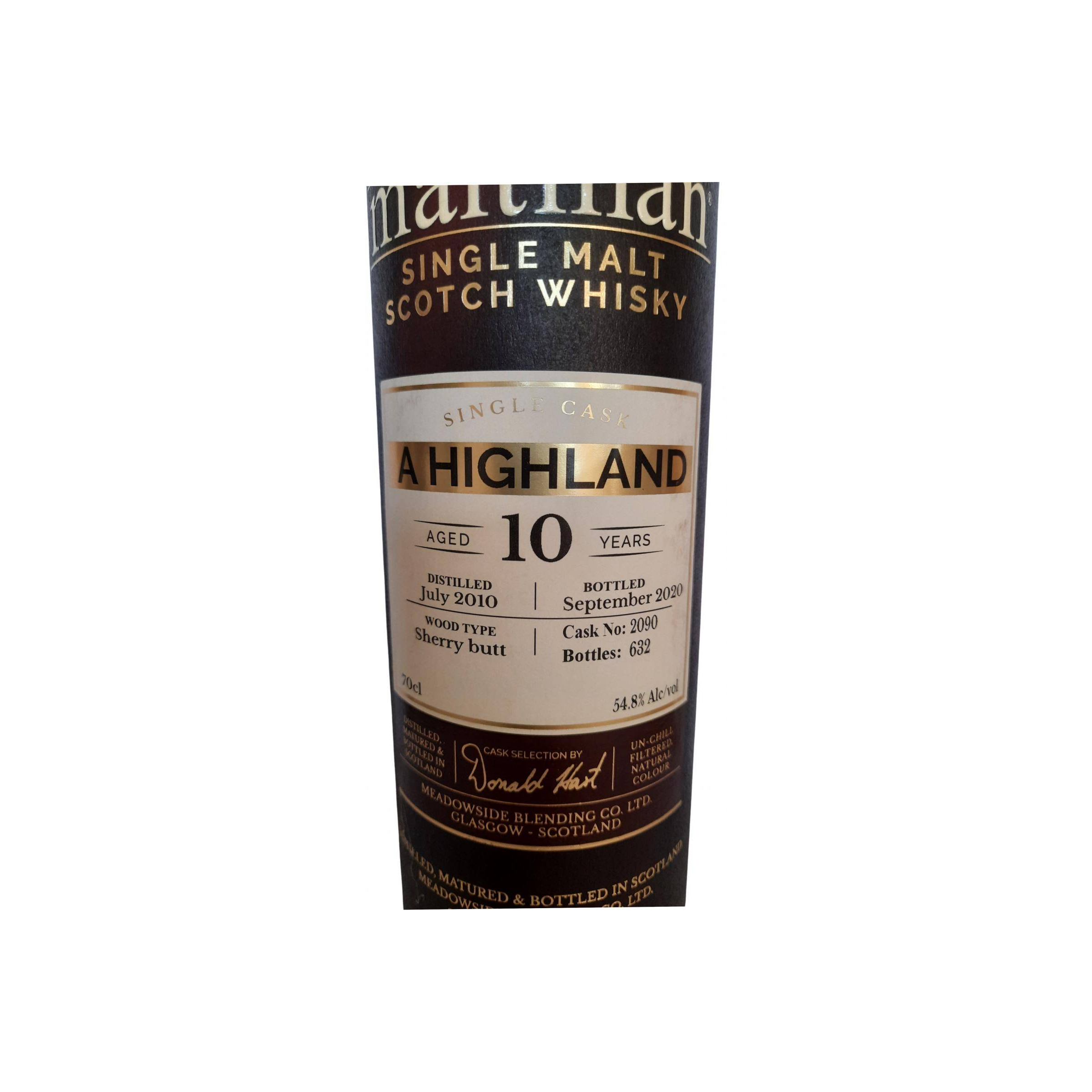 Meadowside Blending 2010 10 Years Single Malt Whisky 2