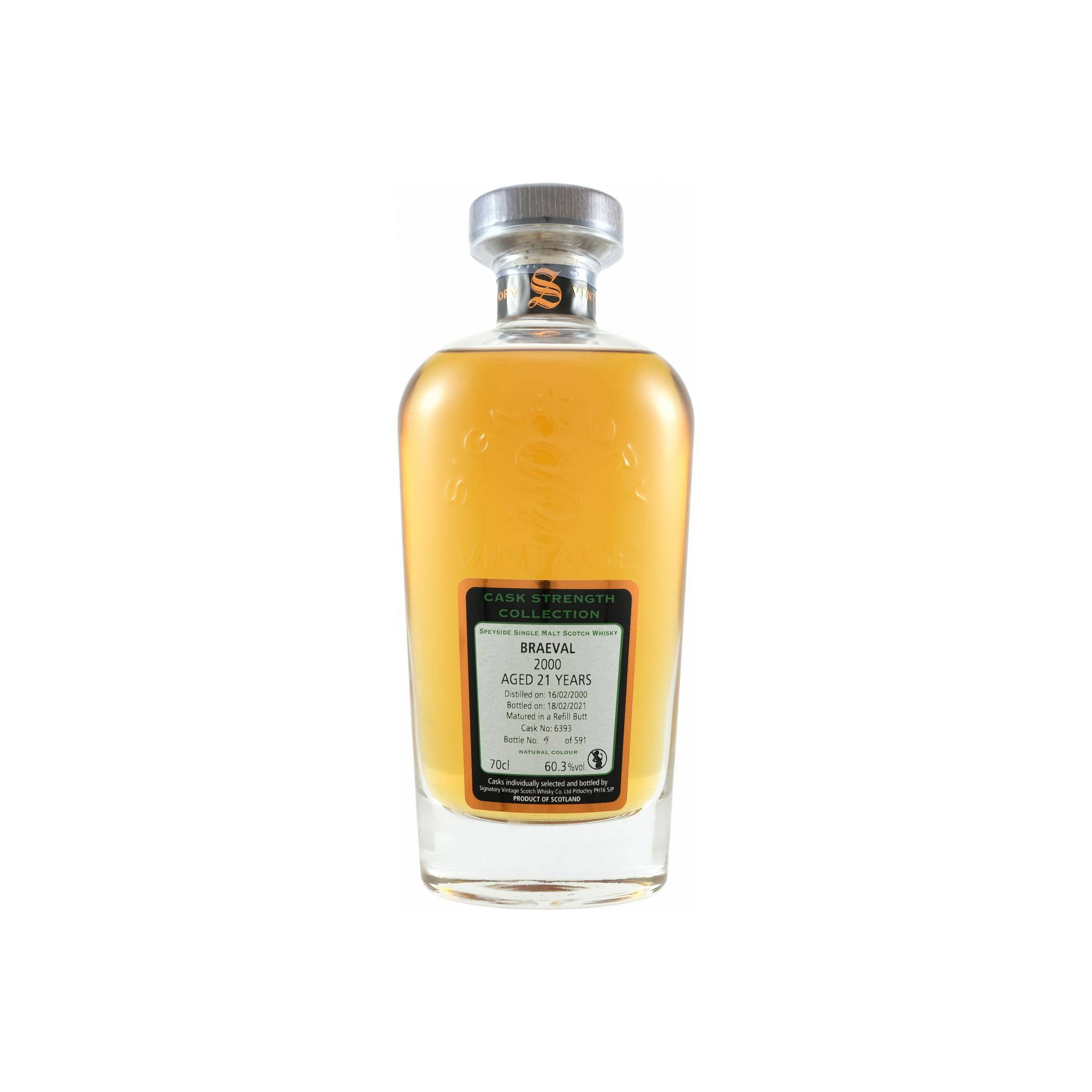 Braeval Cask Strength Collection 2000 21 Years Single Malt Whisky