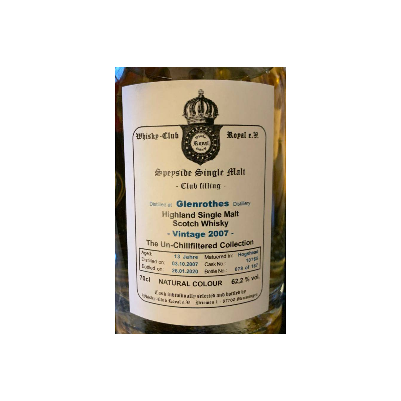 The Glenrothes 2007 13 Years Single Malt Whisky 2