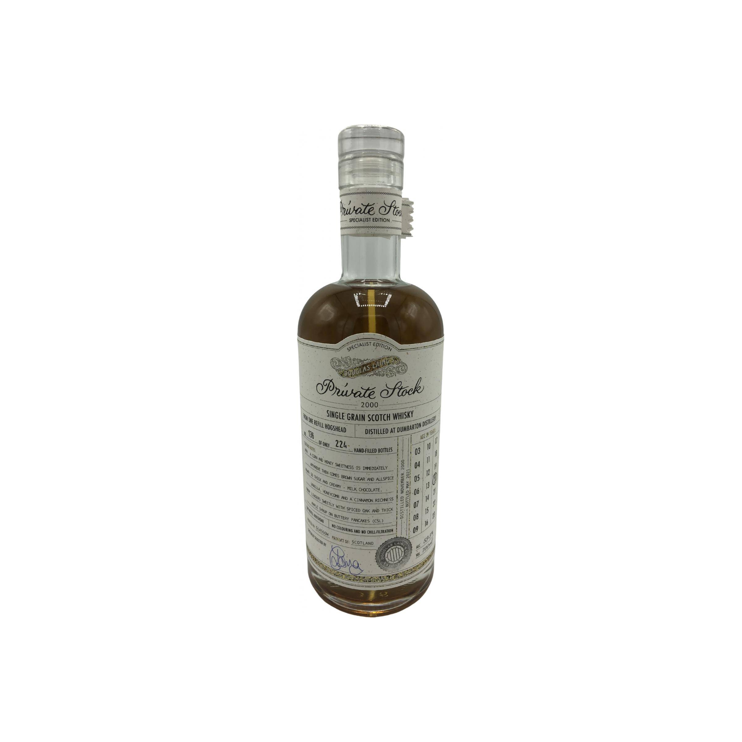 Dumbarton 2000 20 Years Single Grain Whisky