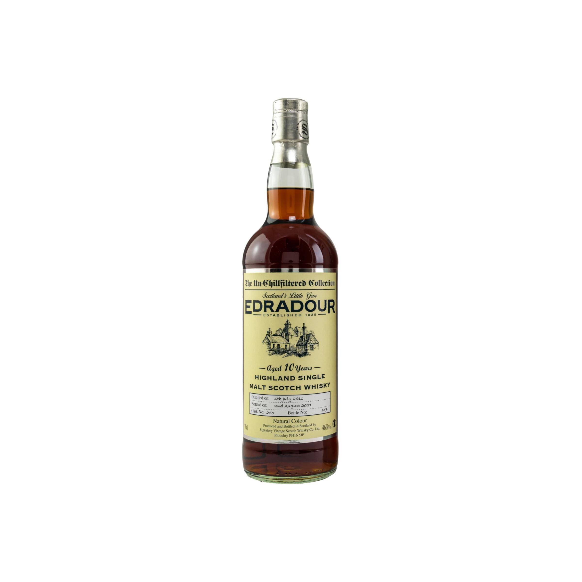 Edradour The Un-Chillfiltered Collection 2011 10 Years Single Malt Whisky