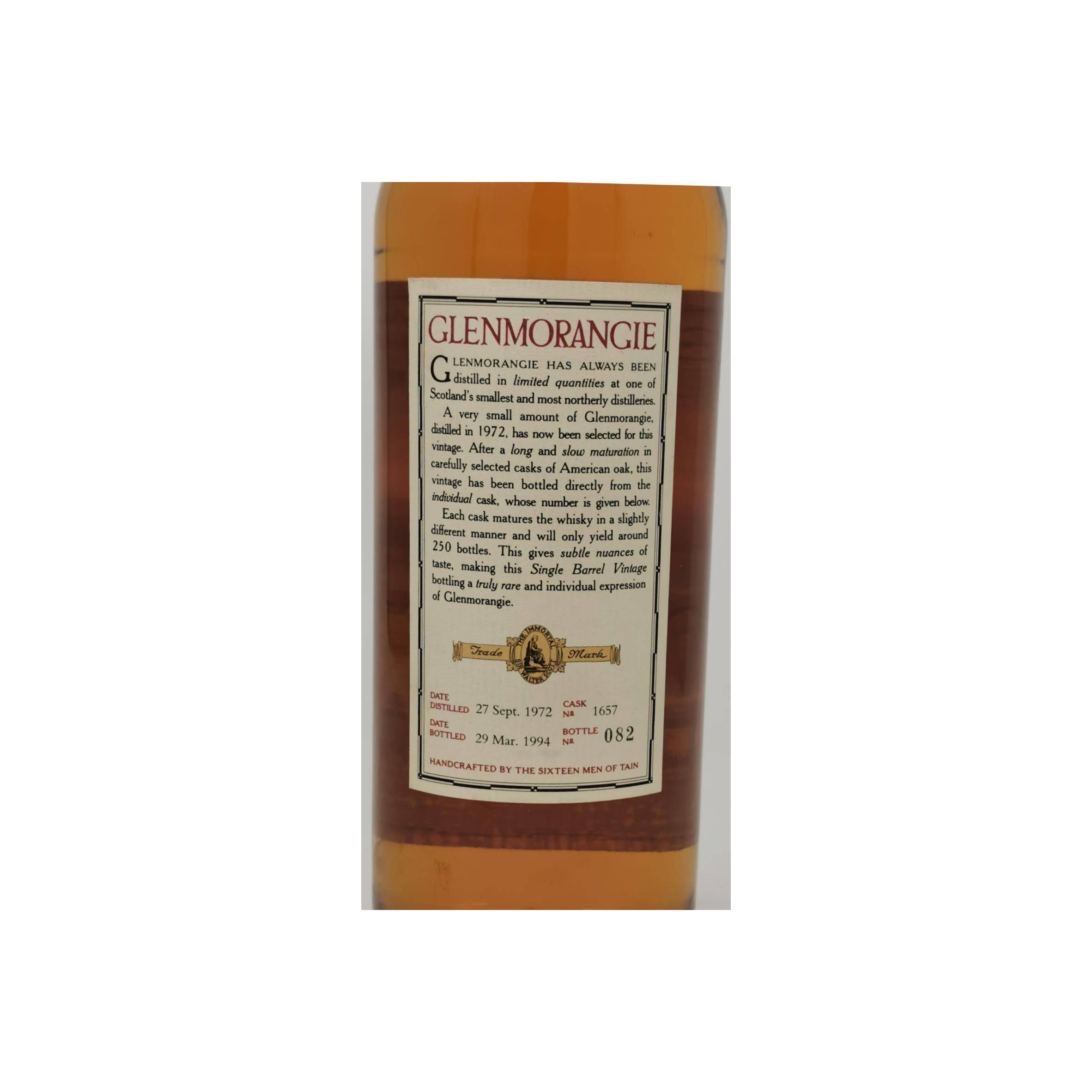 Glenmorangie 1972 21 Years Single Malt Whisky 3