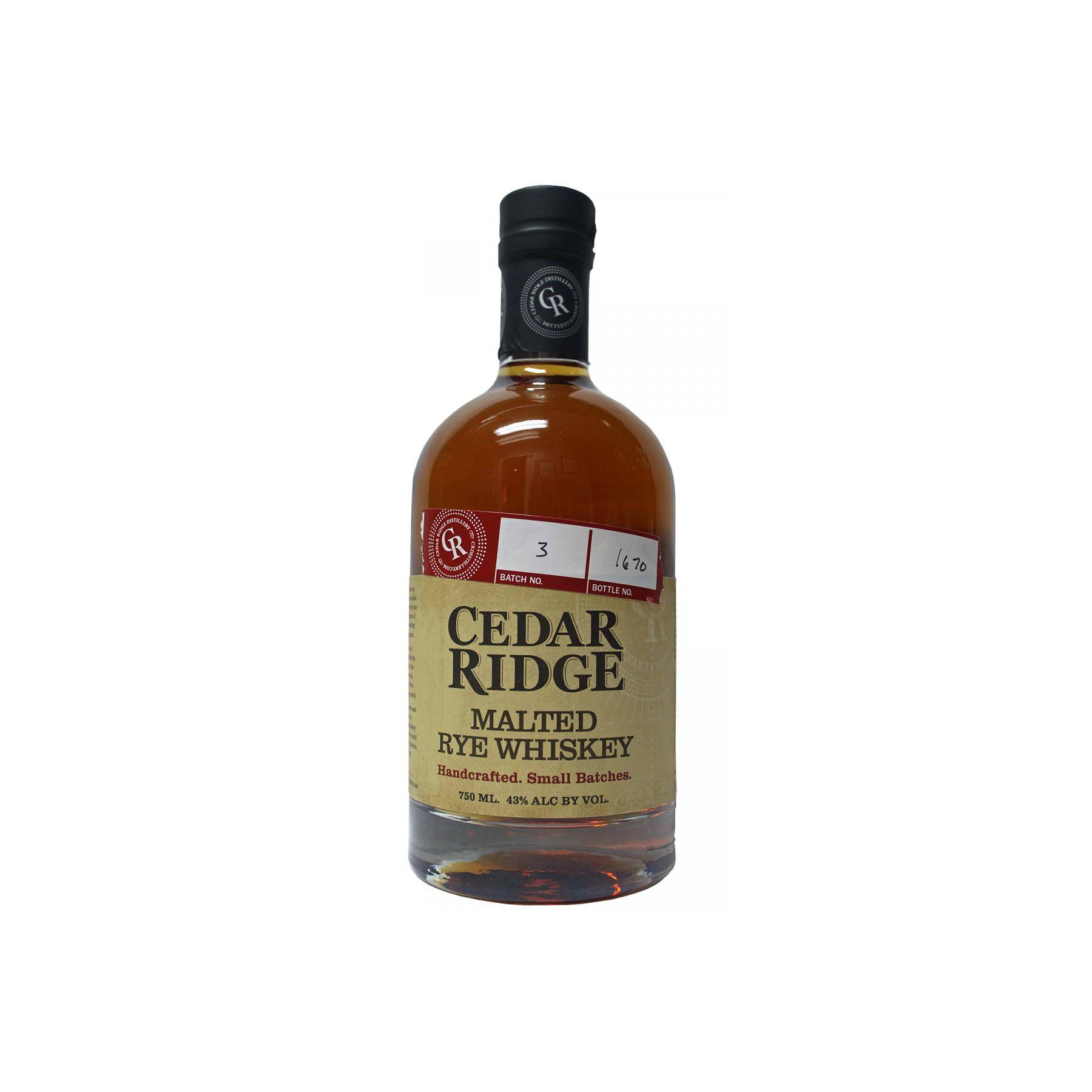 Cedar Ridge Malted Rye Whiskey