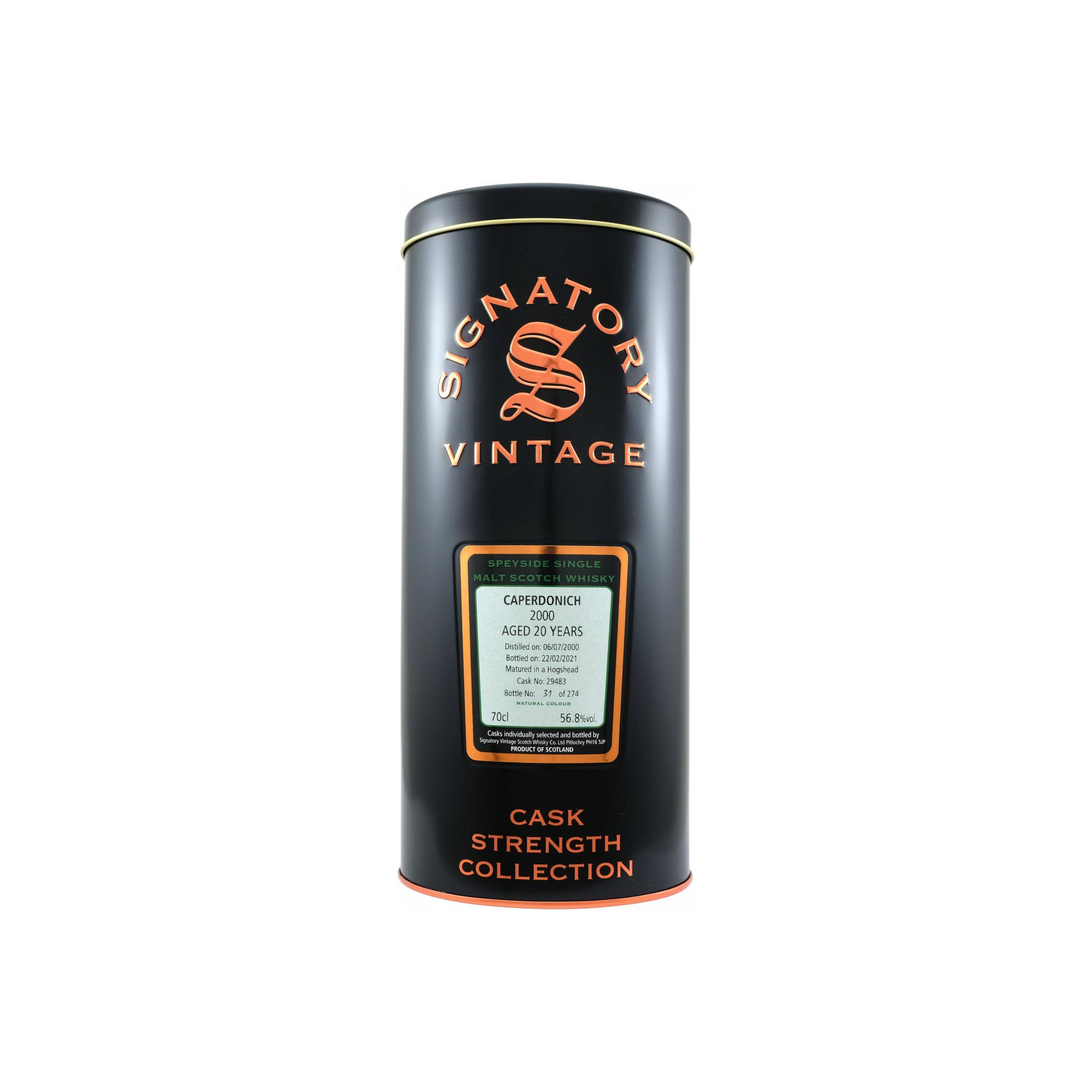 Caperdonich Cask Strength Collection 2000 20 Years Single Malt Whisky 2