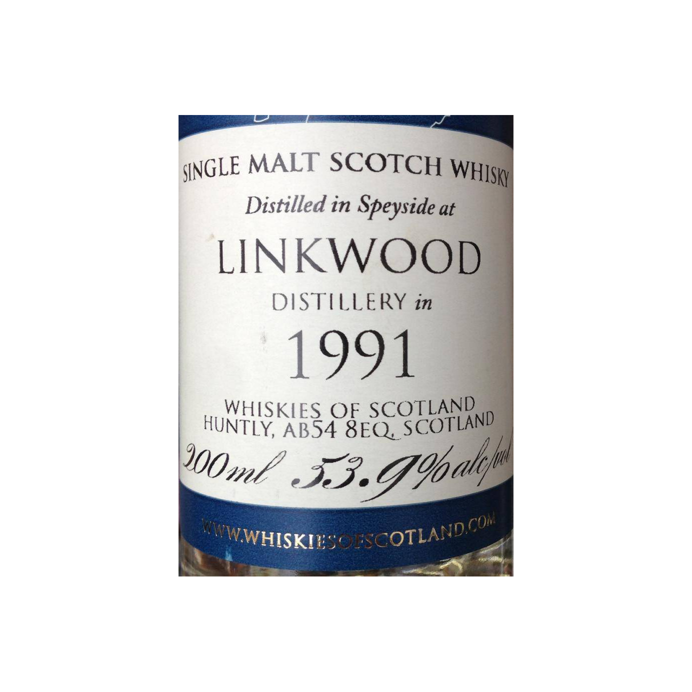 Linkwood 1991 Single Malt Whisky
