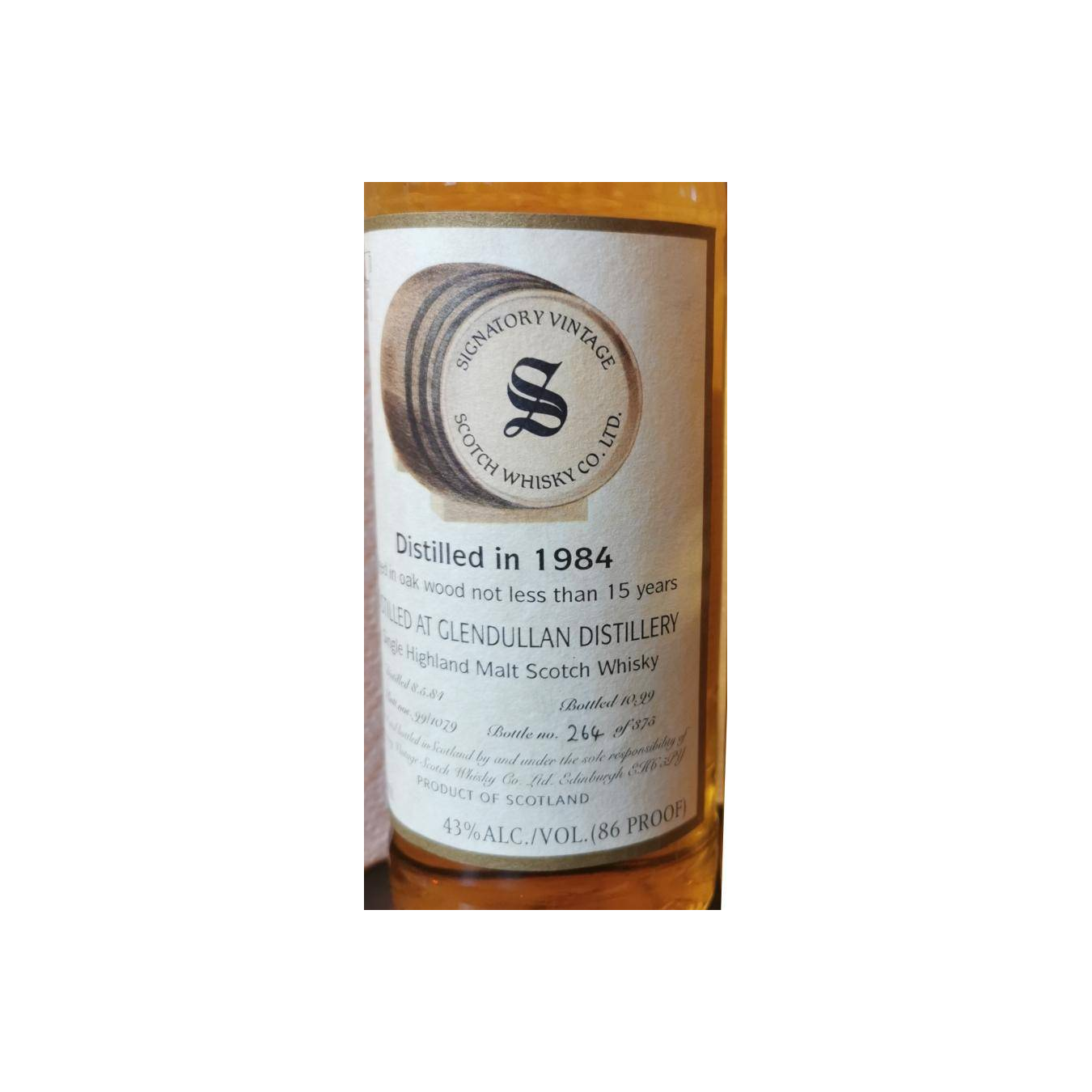 Glendullan 1984 15 Years Single Malt Whisky