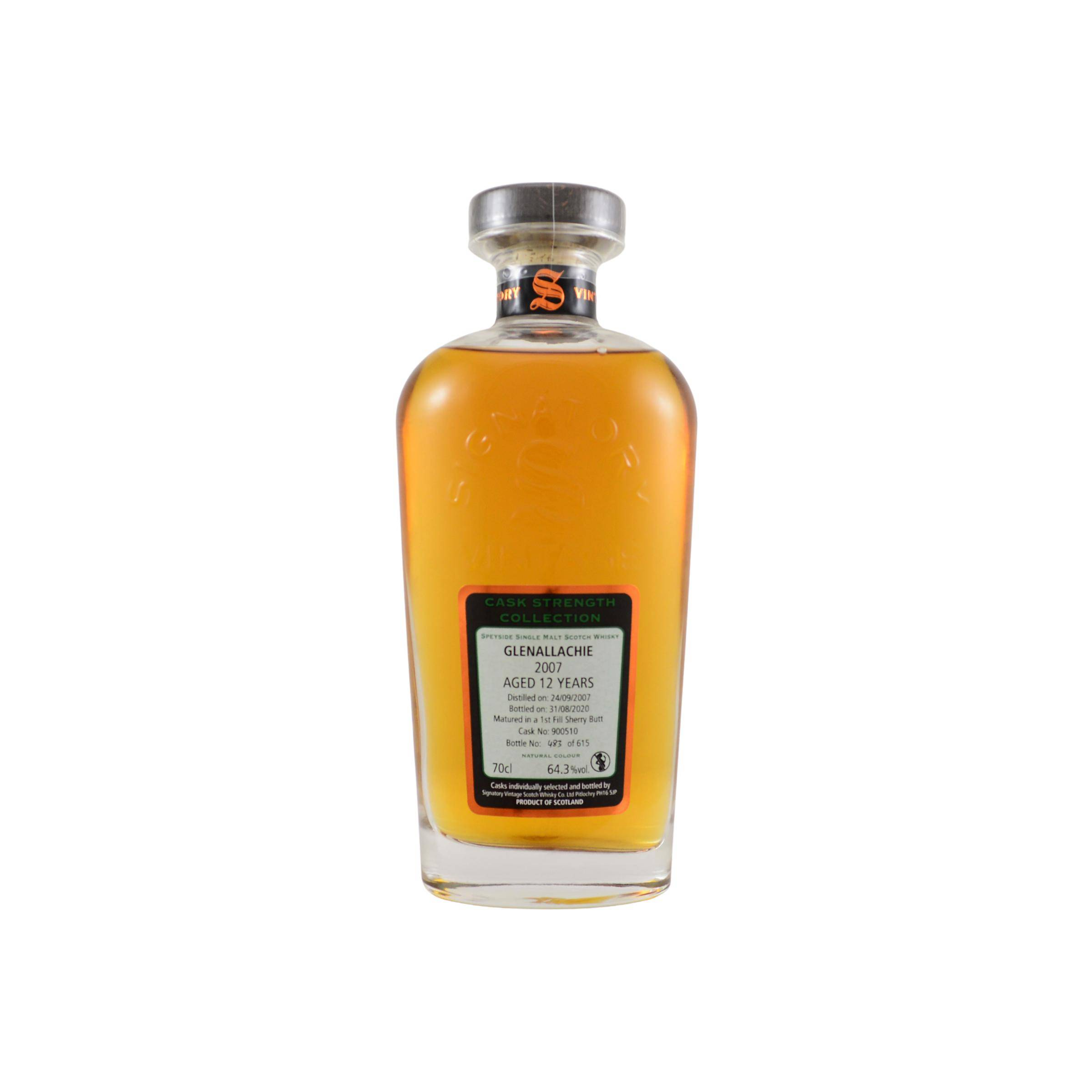 The GlenAllachie Cask Strength Collection 2007 12 Years Single Malt Whisky