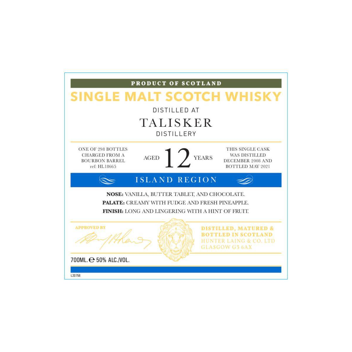 Talisker Old Malt Cask 2008 12 Years Single Malt Whisky 3