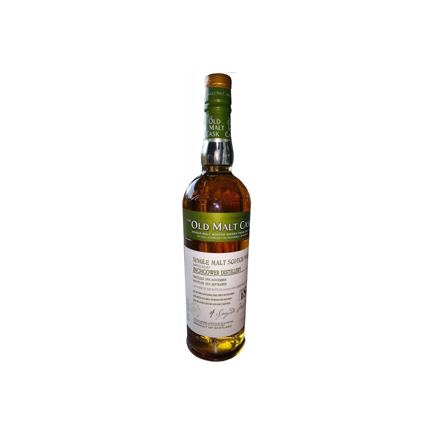 Inchgower Old Malt Cask 1995 18 Years Single Malt Whisky