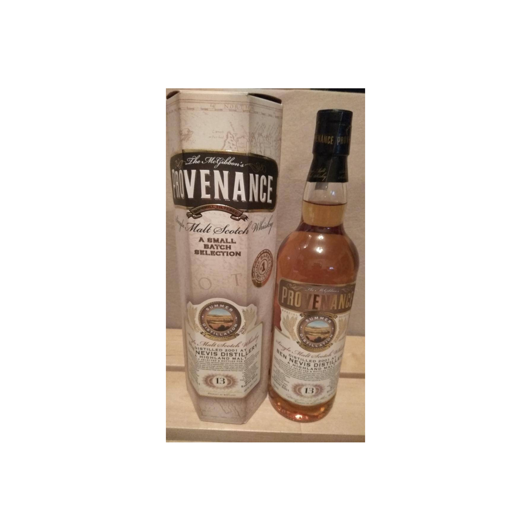 Ben Nevis McGibbon's Provenance 2001 13 Years Single Malt Whisky