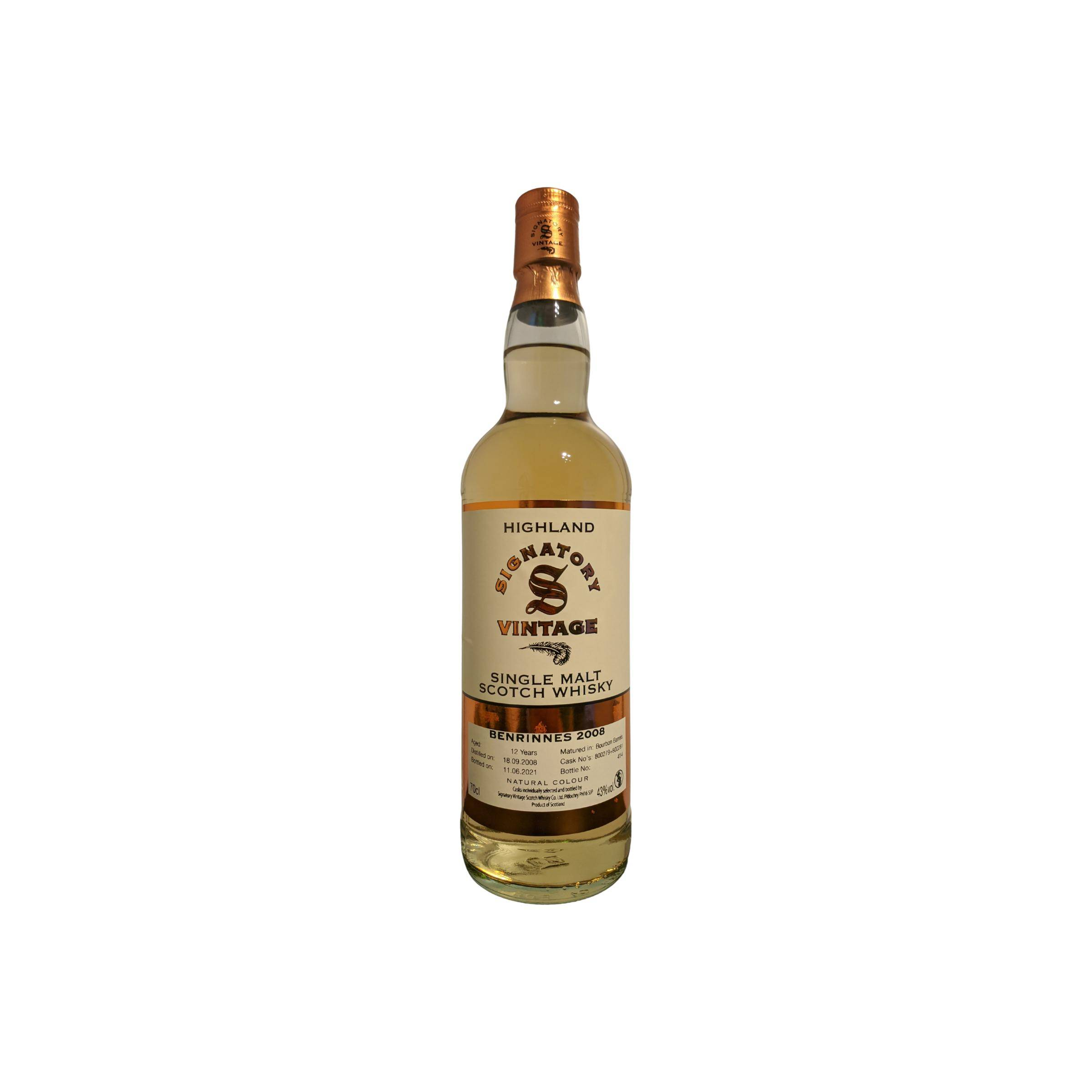 Benrinnes Vintage Collection 2008 12 Years Single Malt Whisky