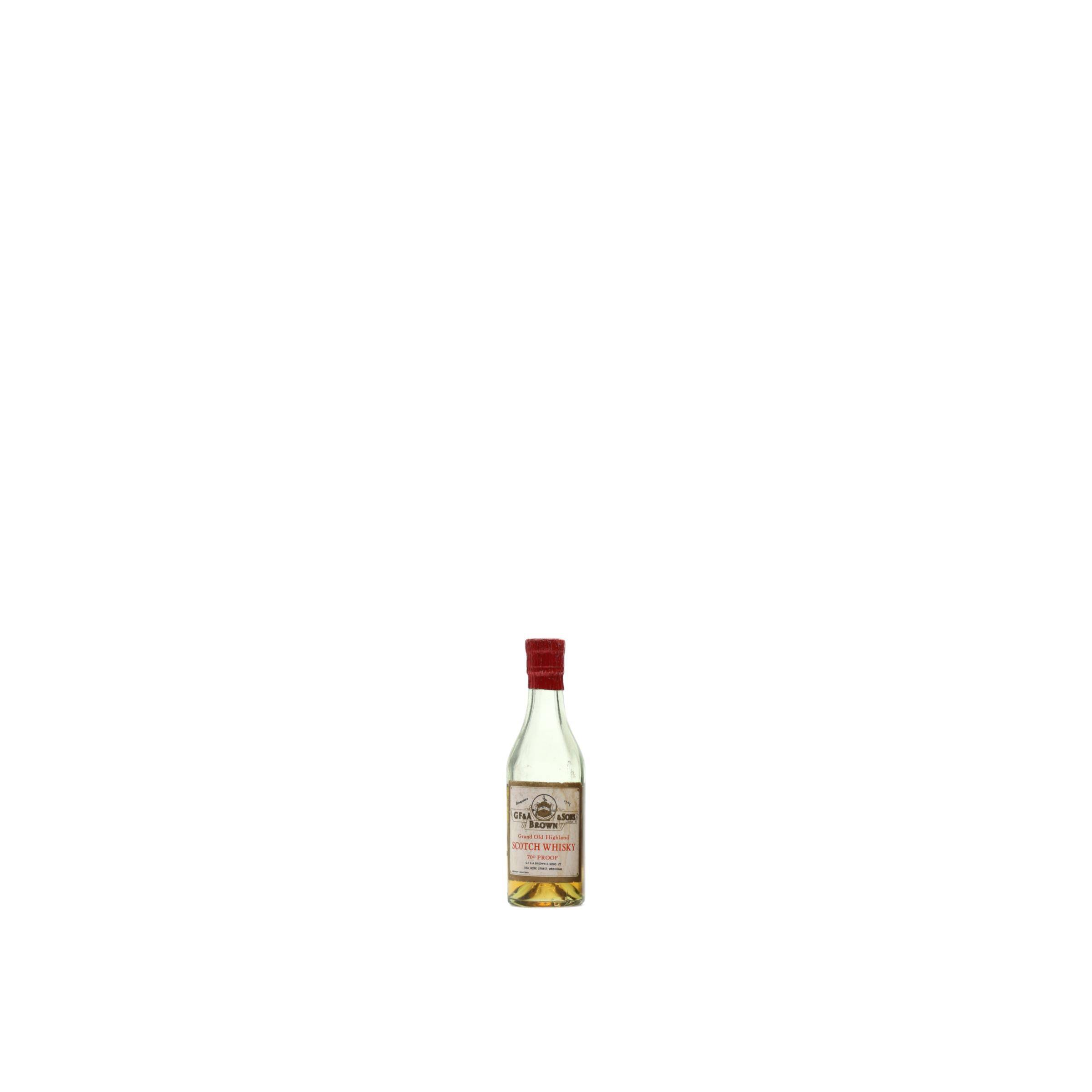 GF & A Brown & Sons Grand Old Highland Scotch Whisky