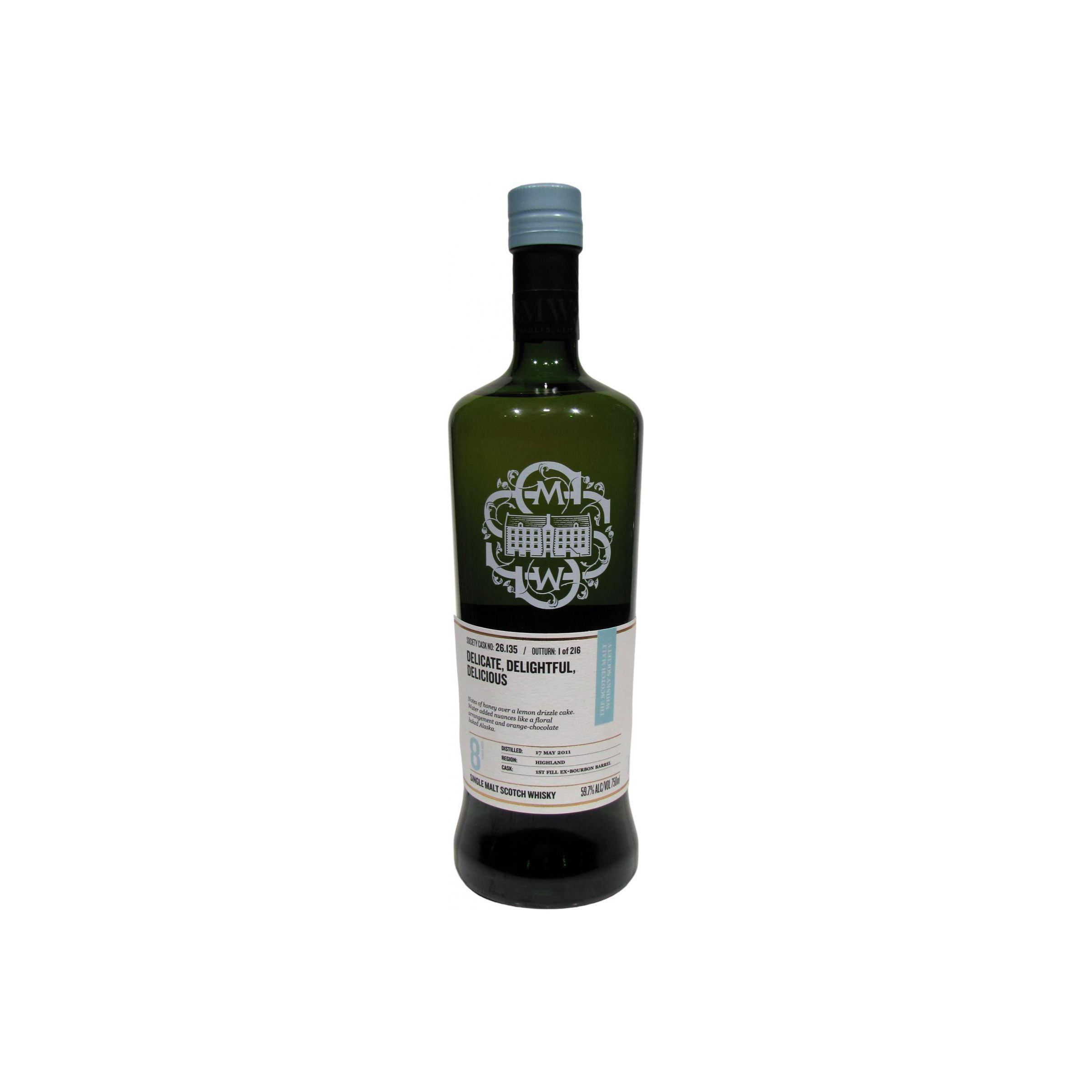 The Scotch Malt Whisky Society 2011 8 Years Single Malt Whisky