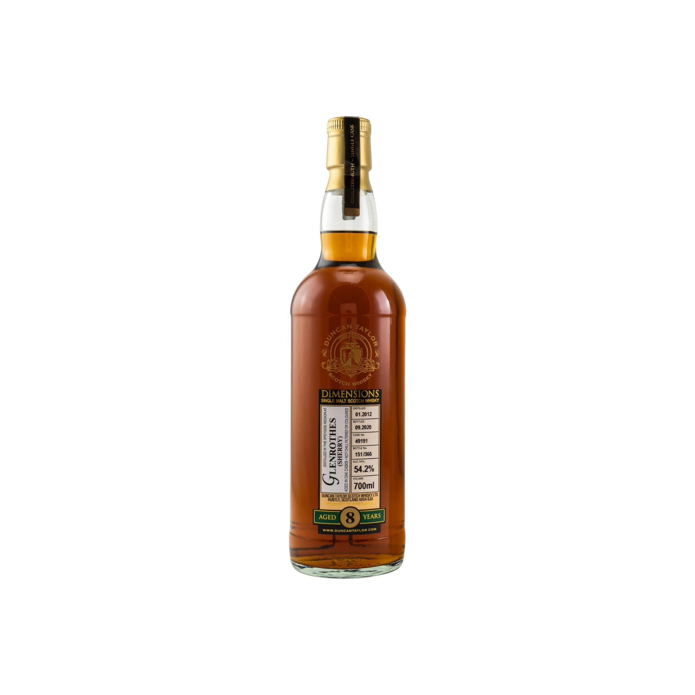 The Glenrothes Dimensions 2012 8 Years Single Malt Whisky