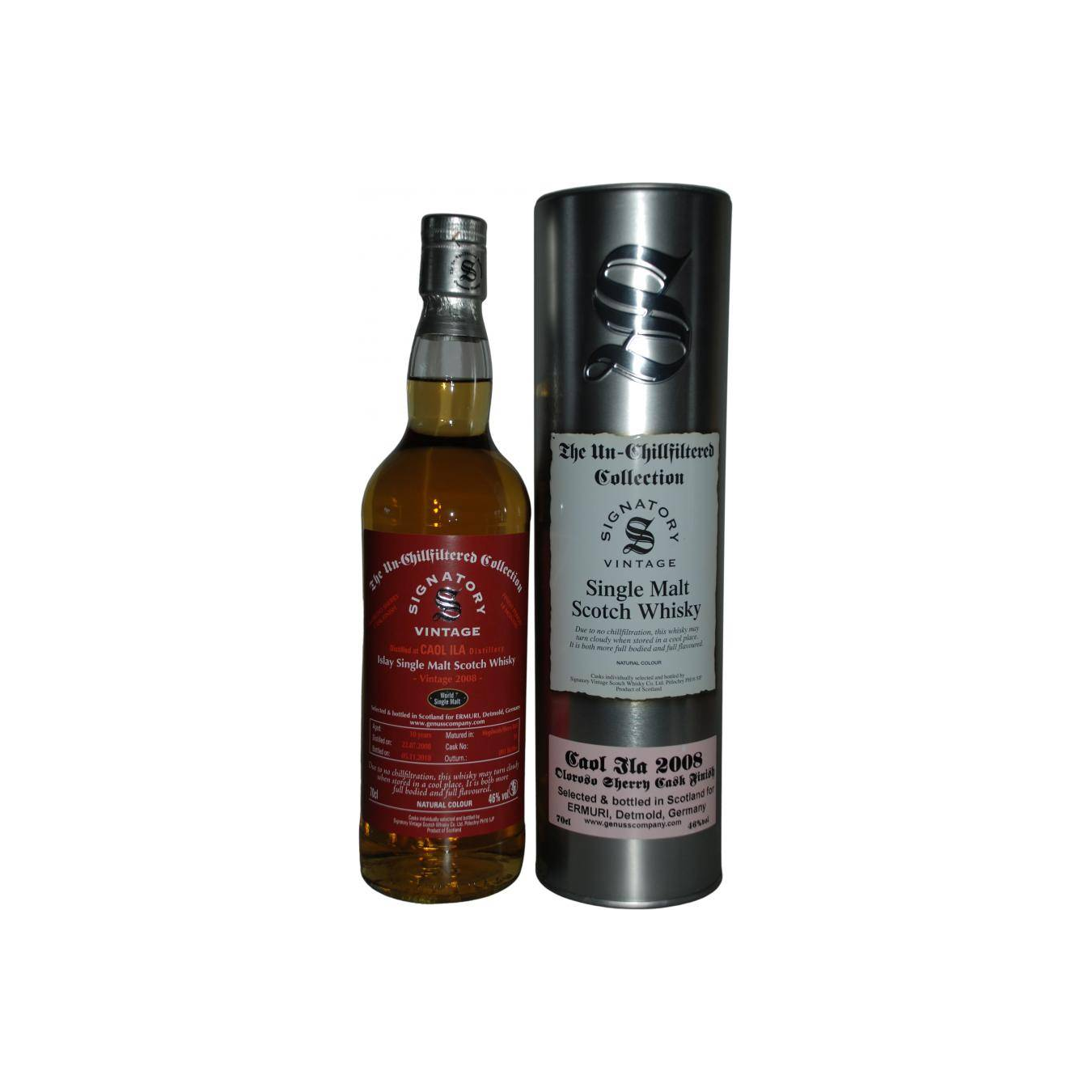 Caol Ila The Un-Chillfiltered Collection 2008 10 Years Single Malt Whisky
