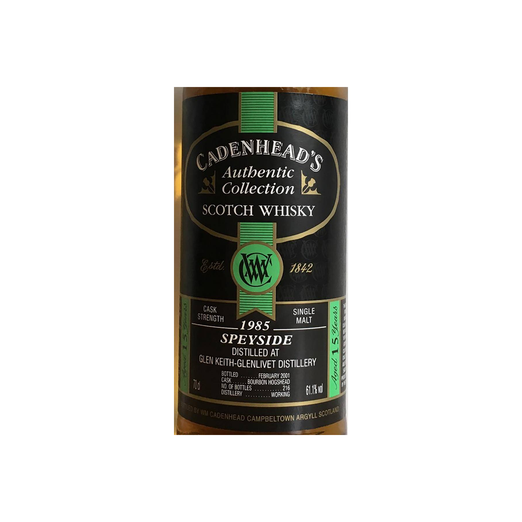 Glen Keith Authentic Collection 1985 15 Years Single Malt Whisky