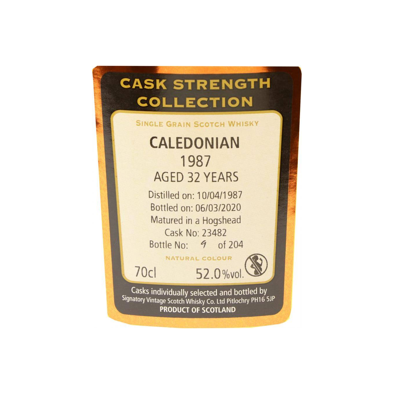 Caledonian Cask Strength Collection 1987 32 Years Single Grain Whisky 3